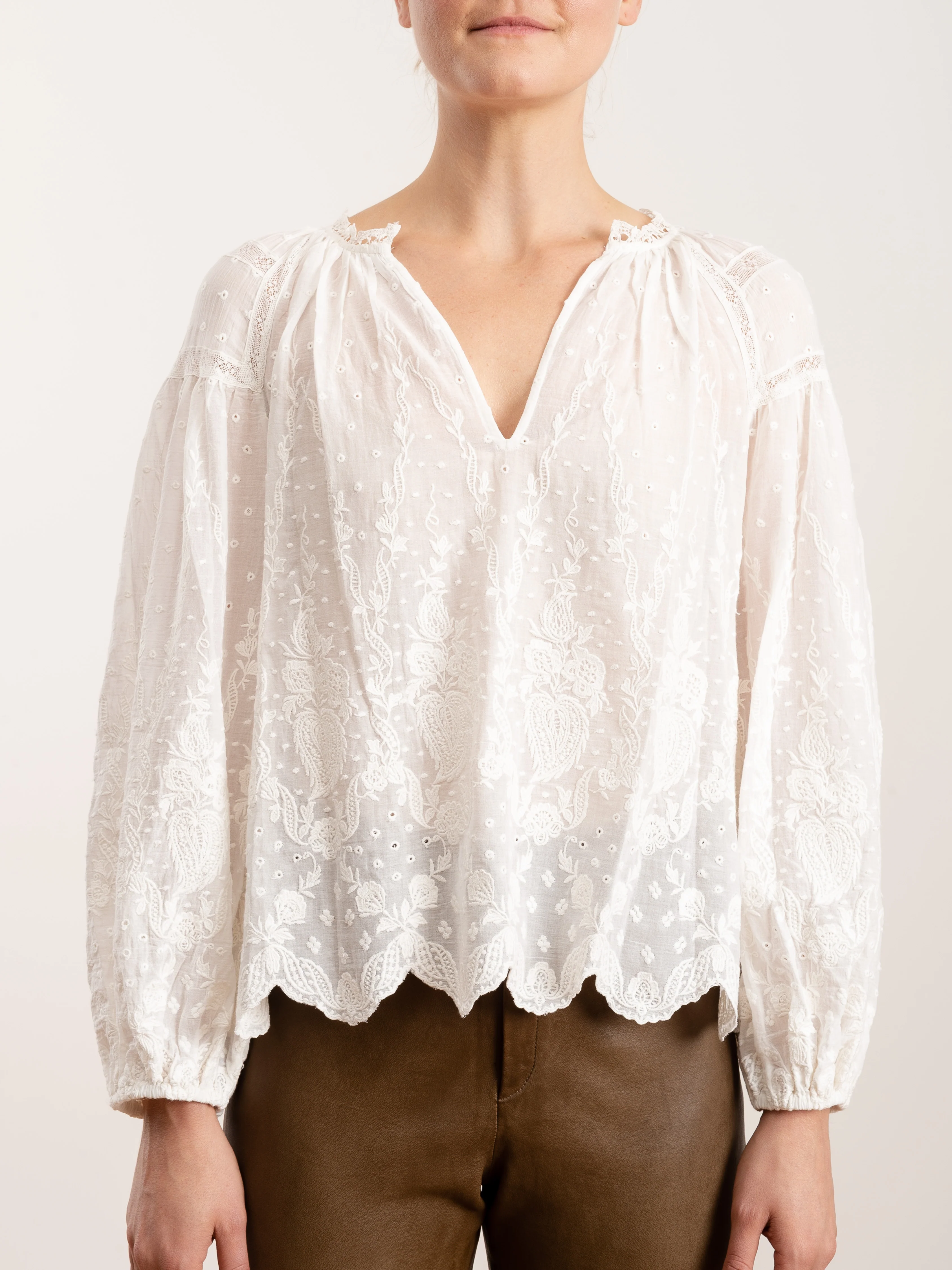 harper blouse - blanc - Image 2