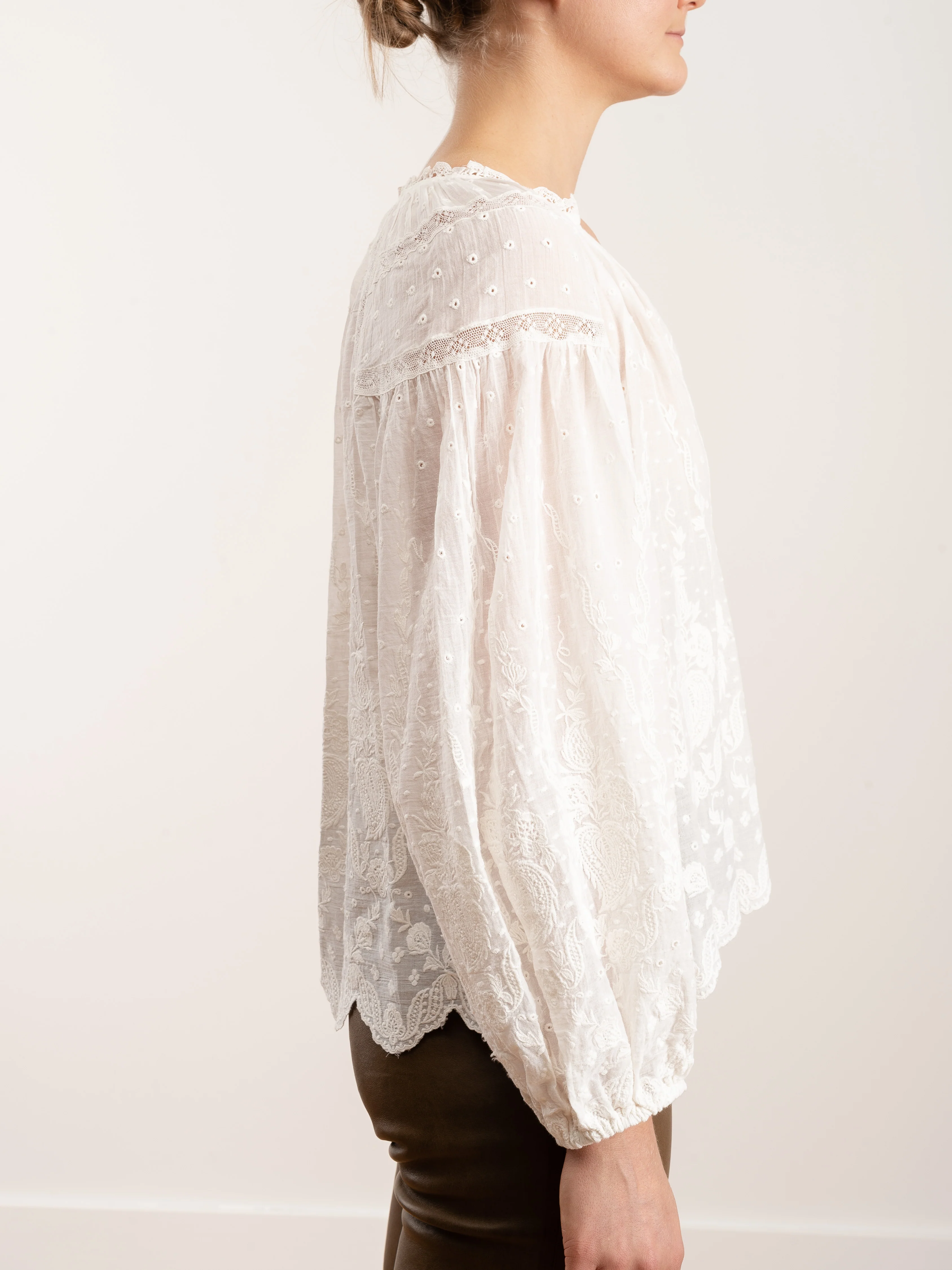 harper blouse - blanc - Image 3
