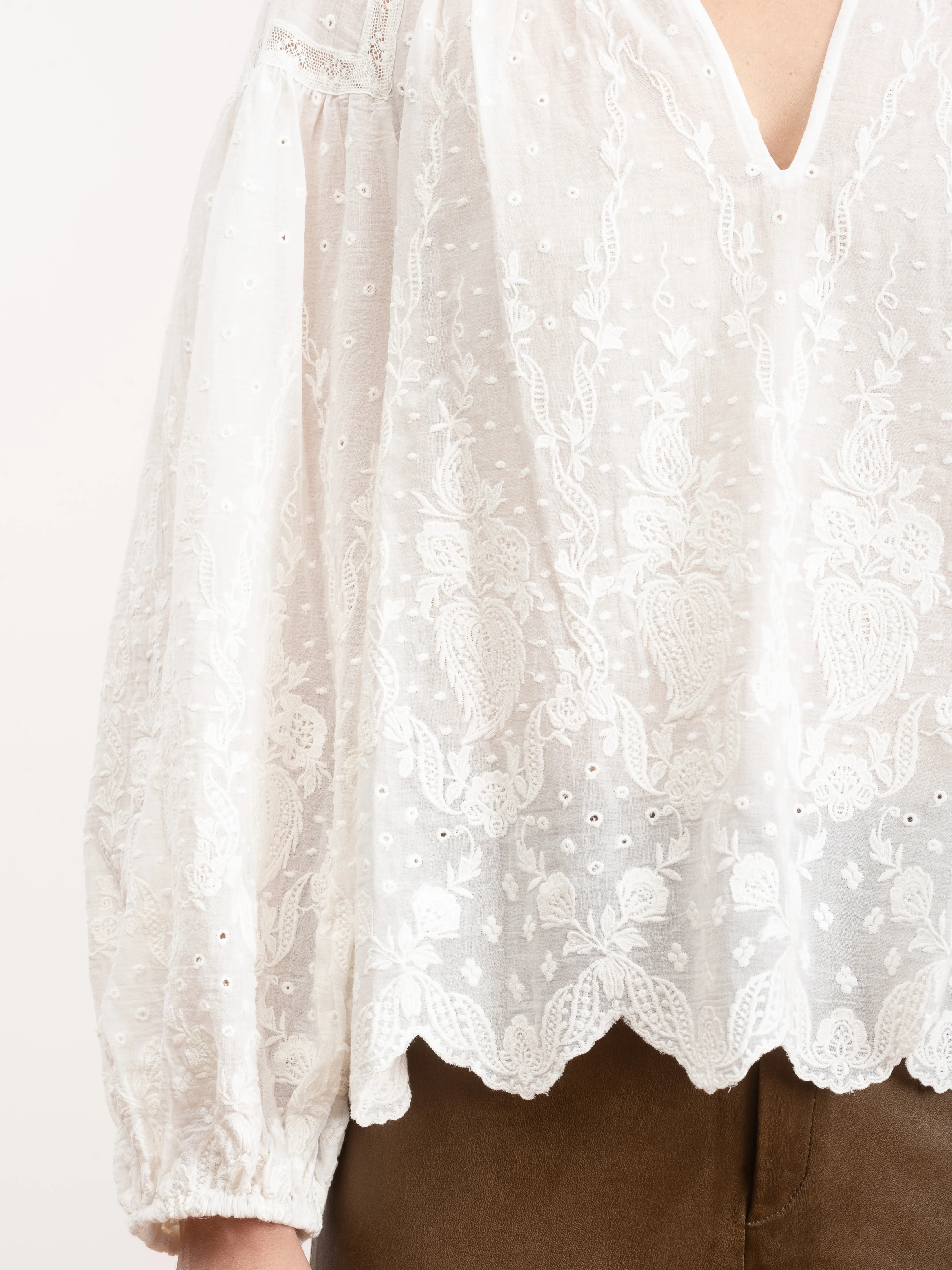 harper blouse - blanc - Image 5