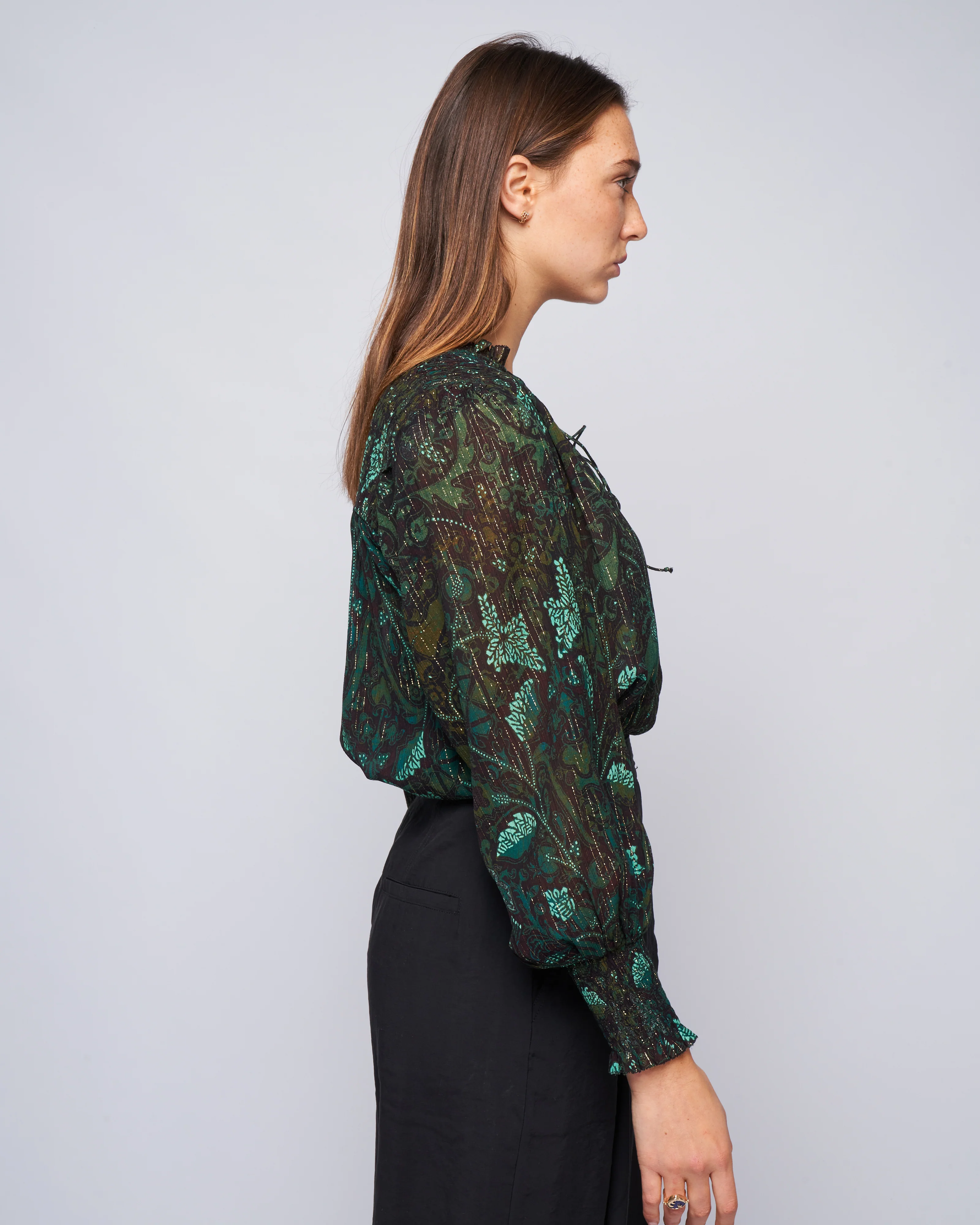 ida blouse - rainforest - Image 3
