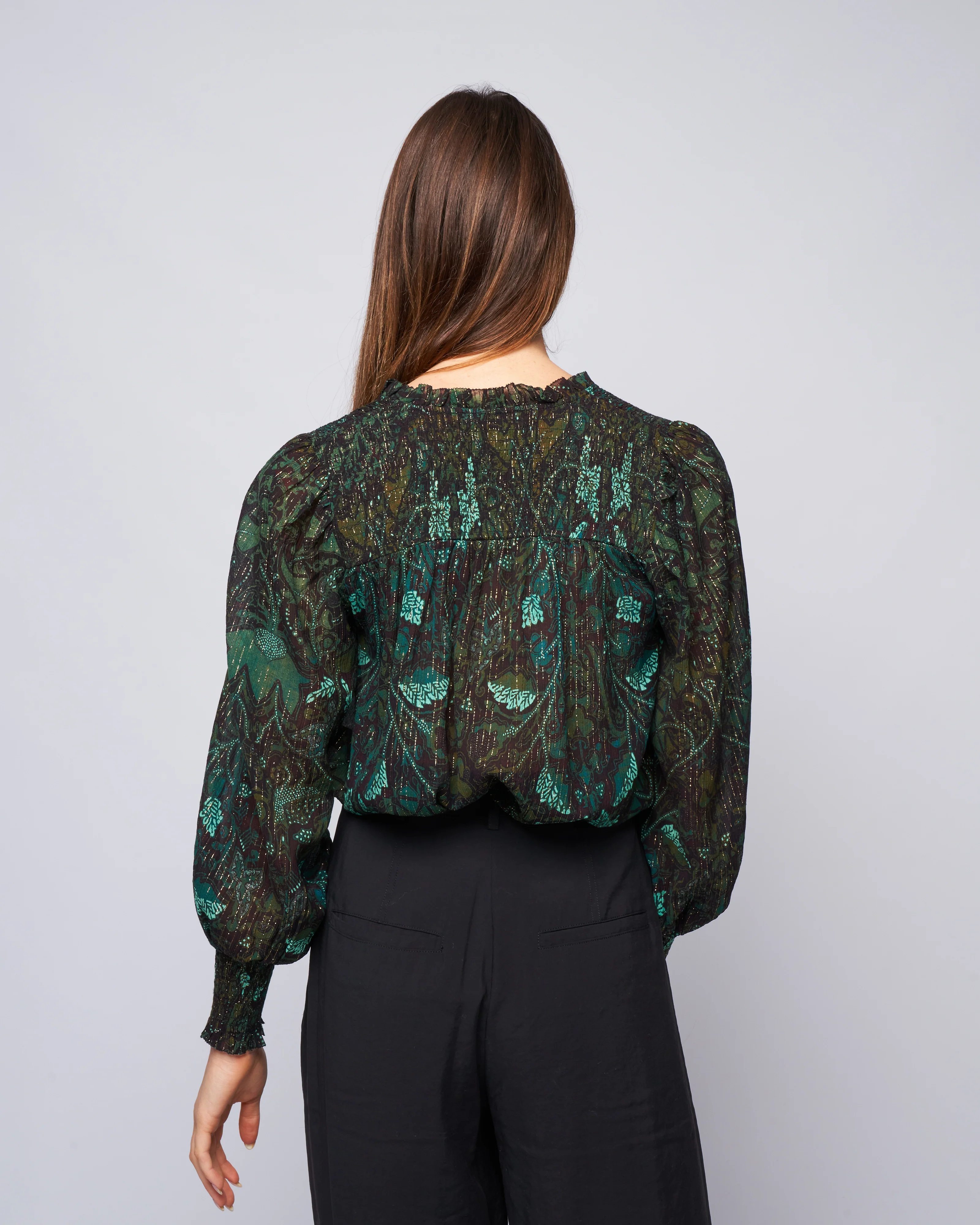 ida blouse - rainforest - Image 4
