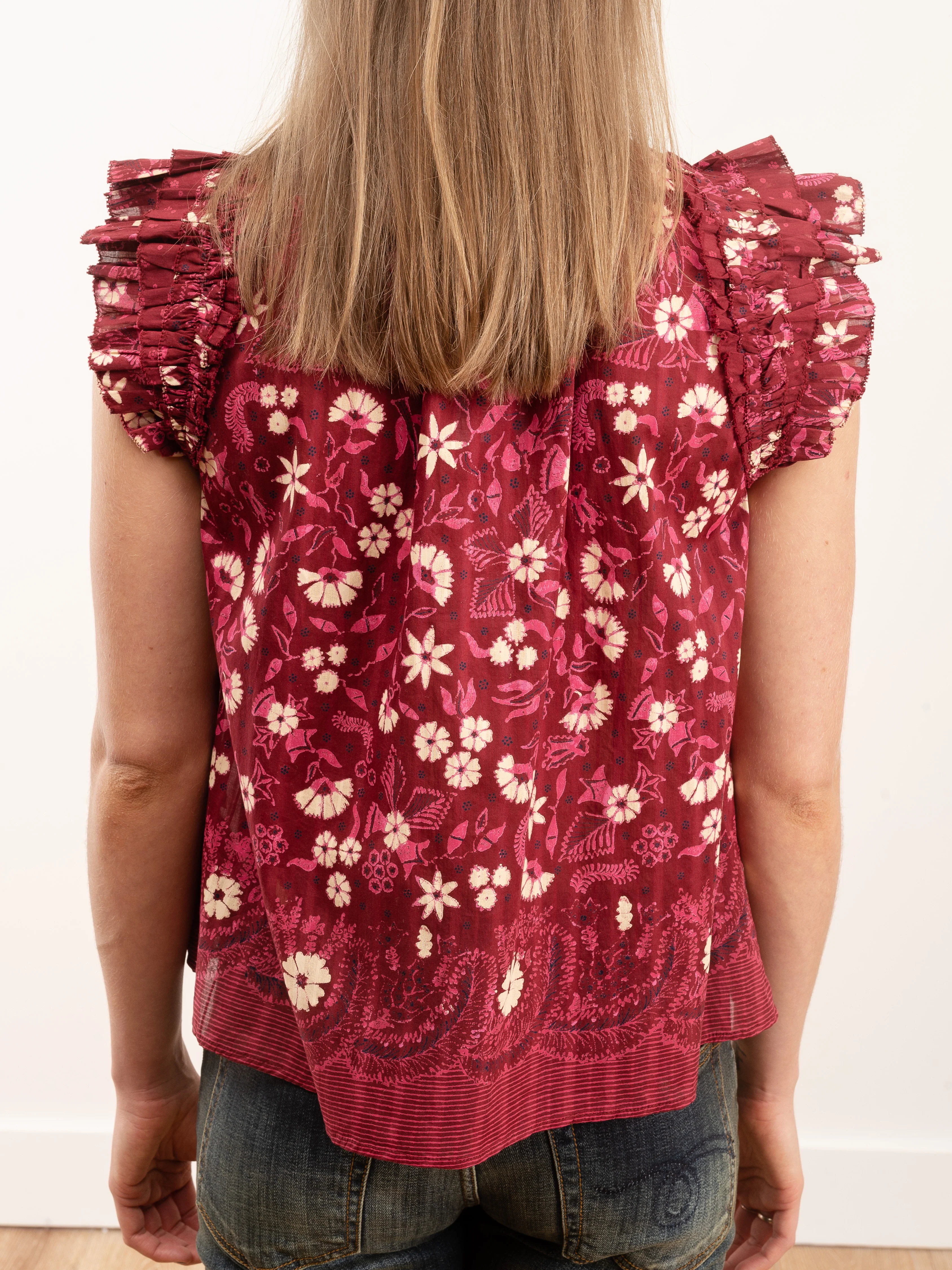 iris top - burgundy - Image 5