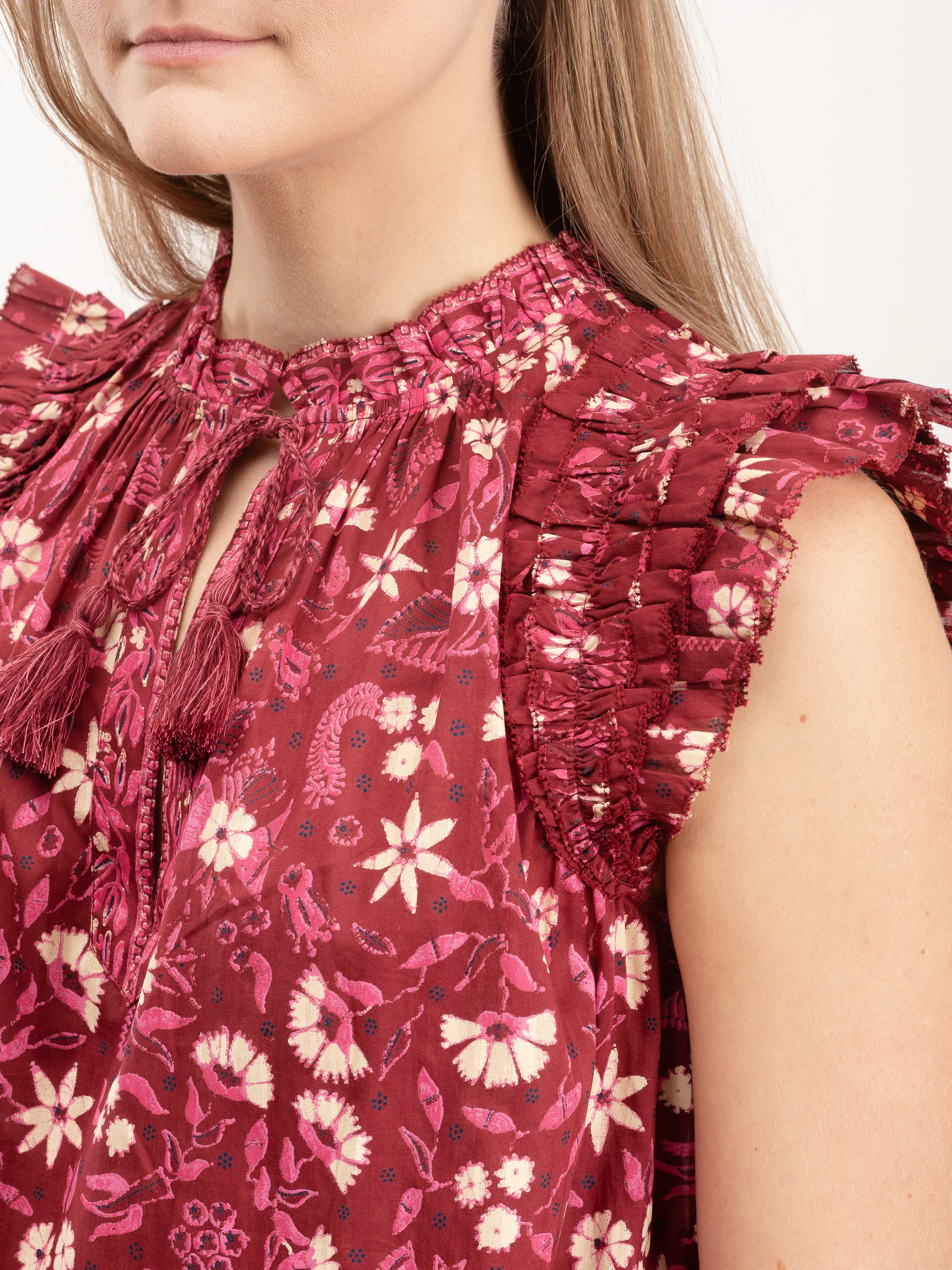 iris top - burgundy - Image 6