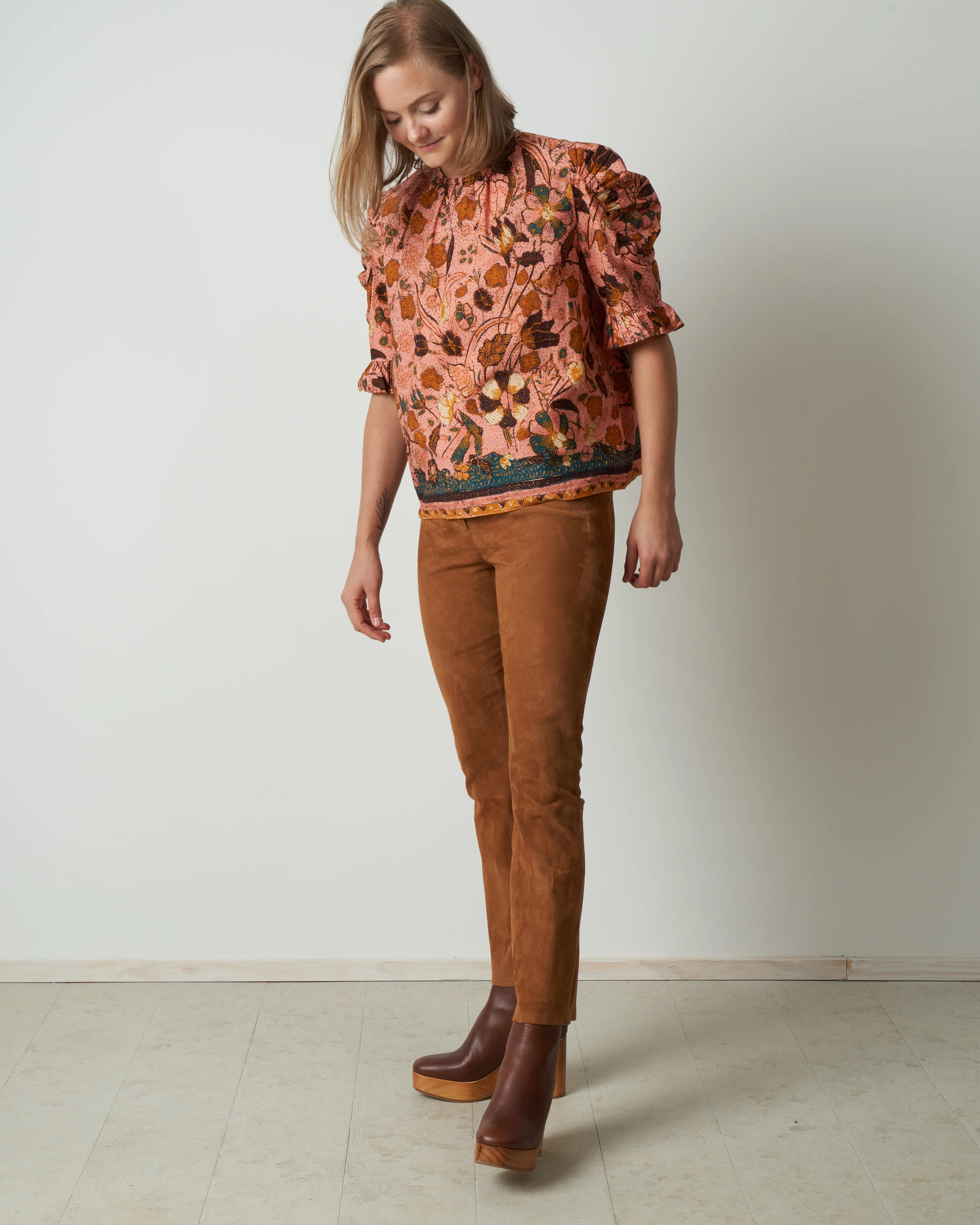 joni blouse - blush floral - Image 4