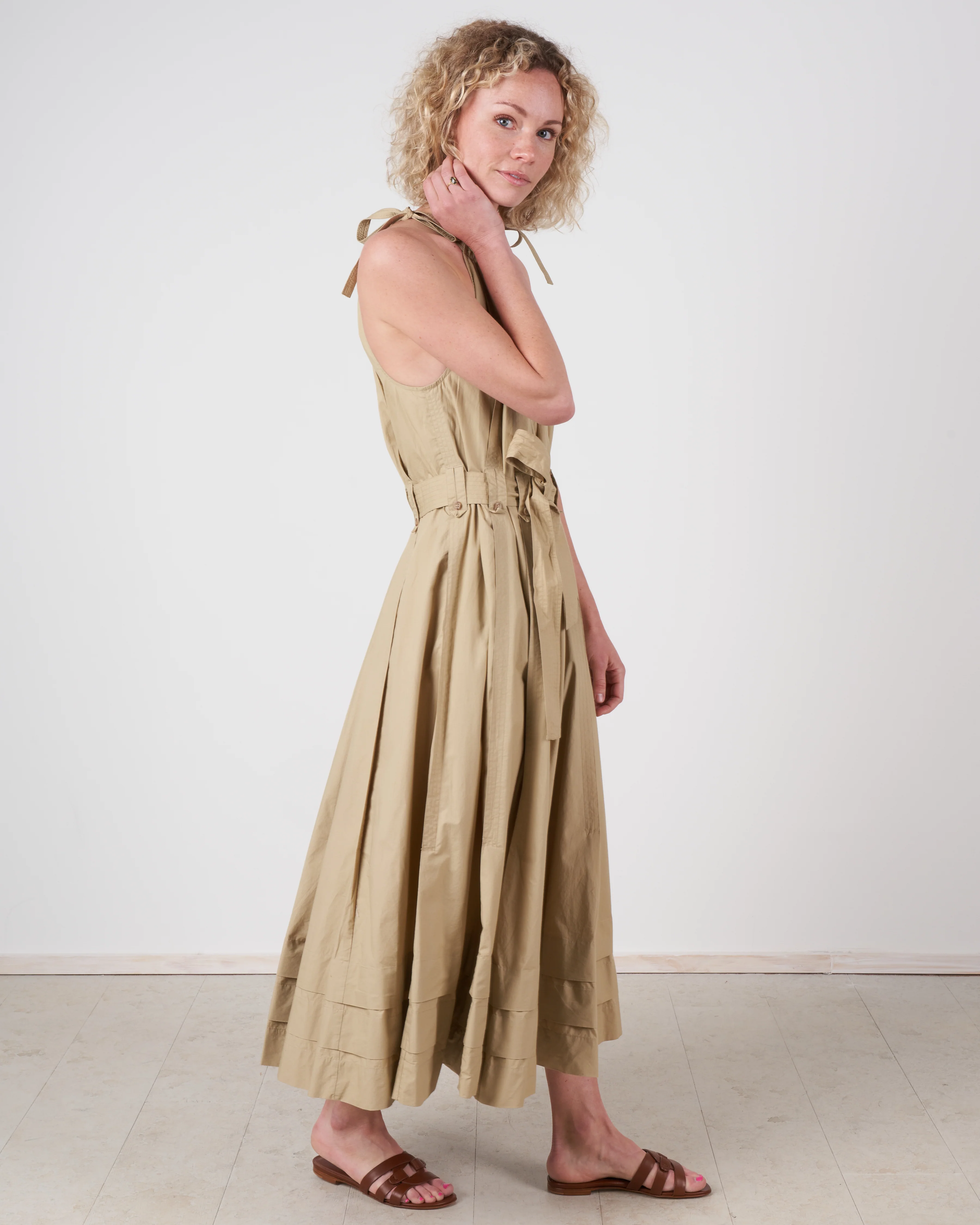 joni dress - khaki - Image 2