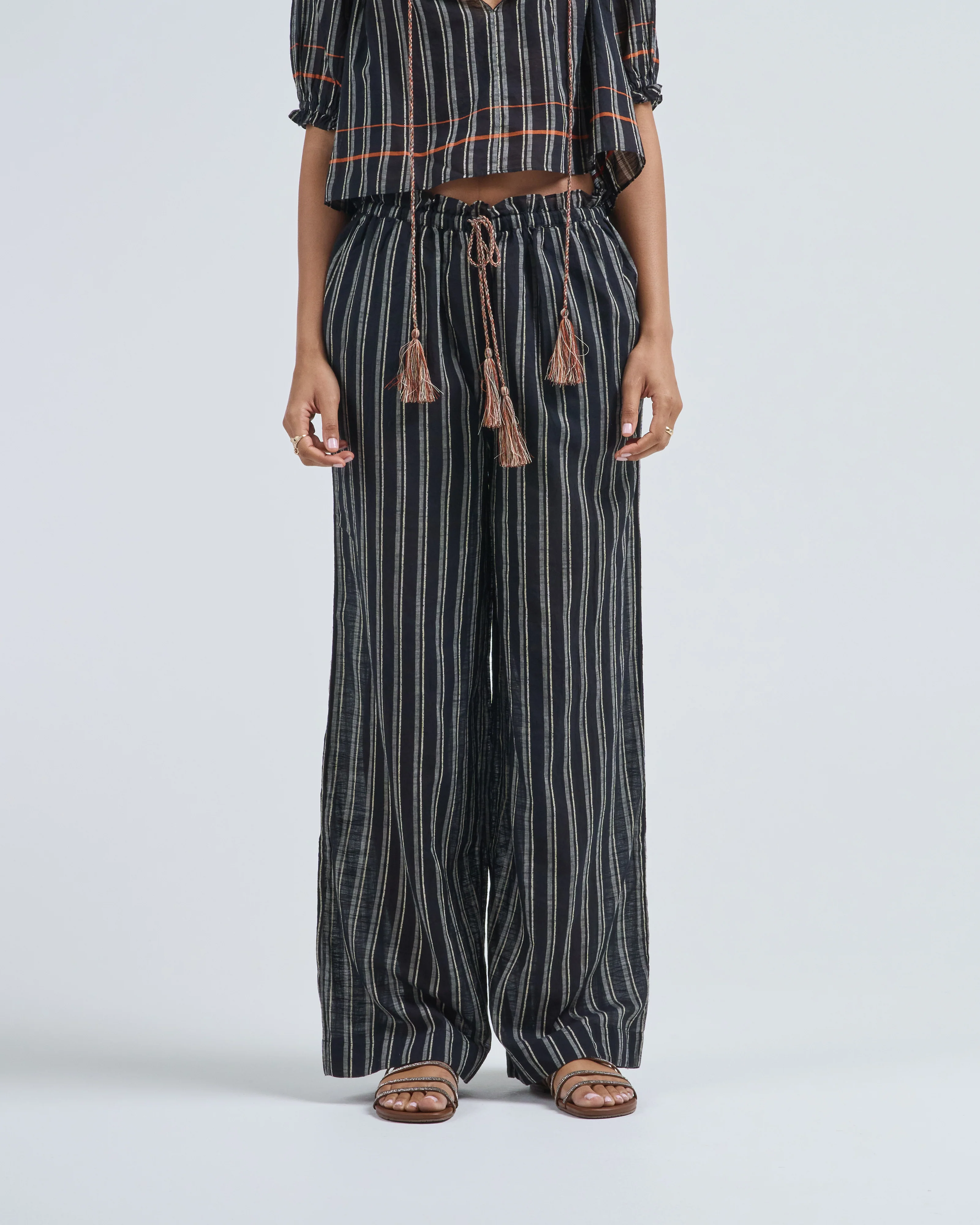 josephine striped coverup pant - Image 3