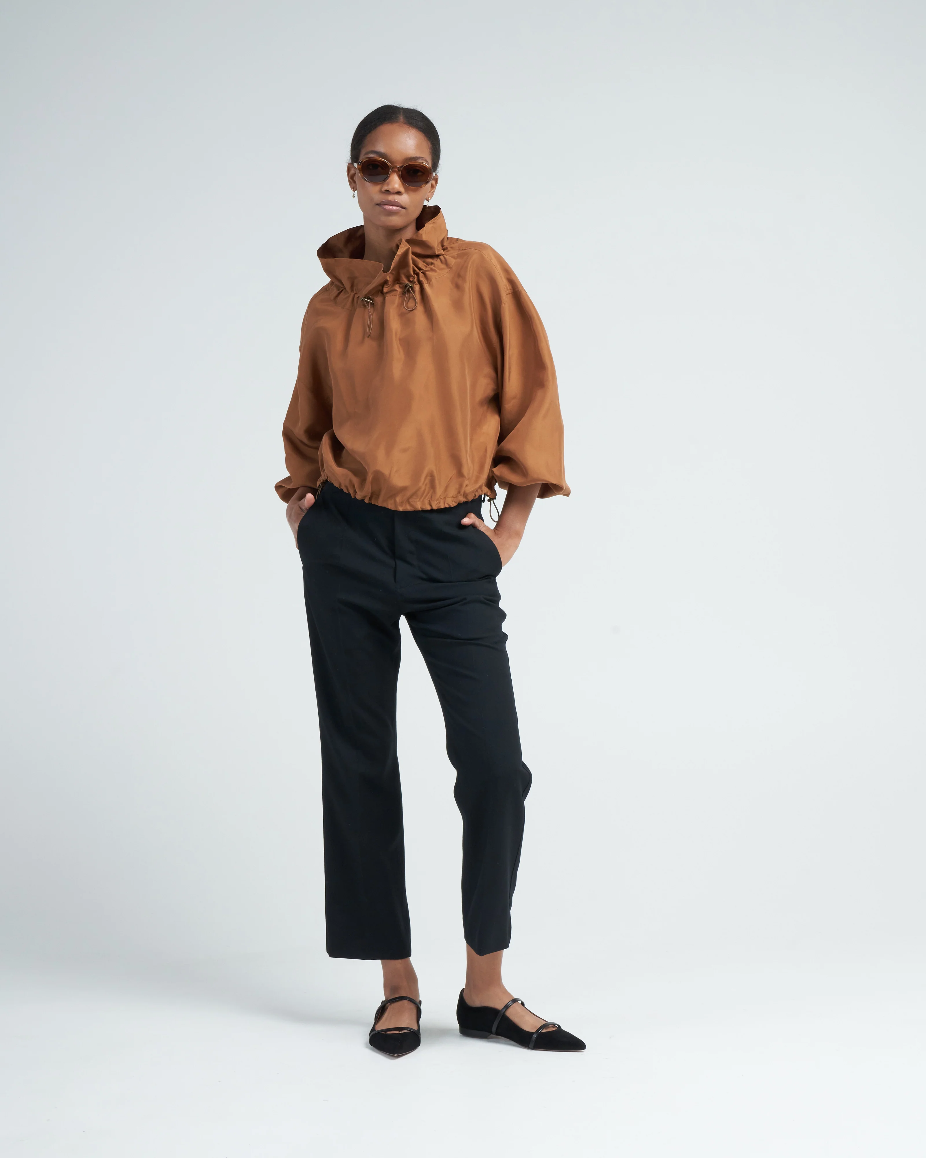 kamara blouse - chestnut - Image 2