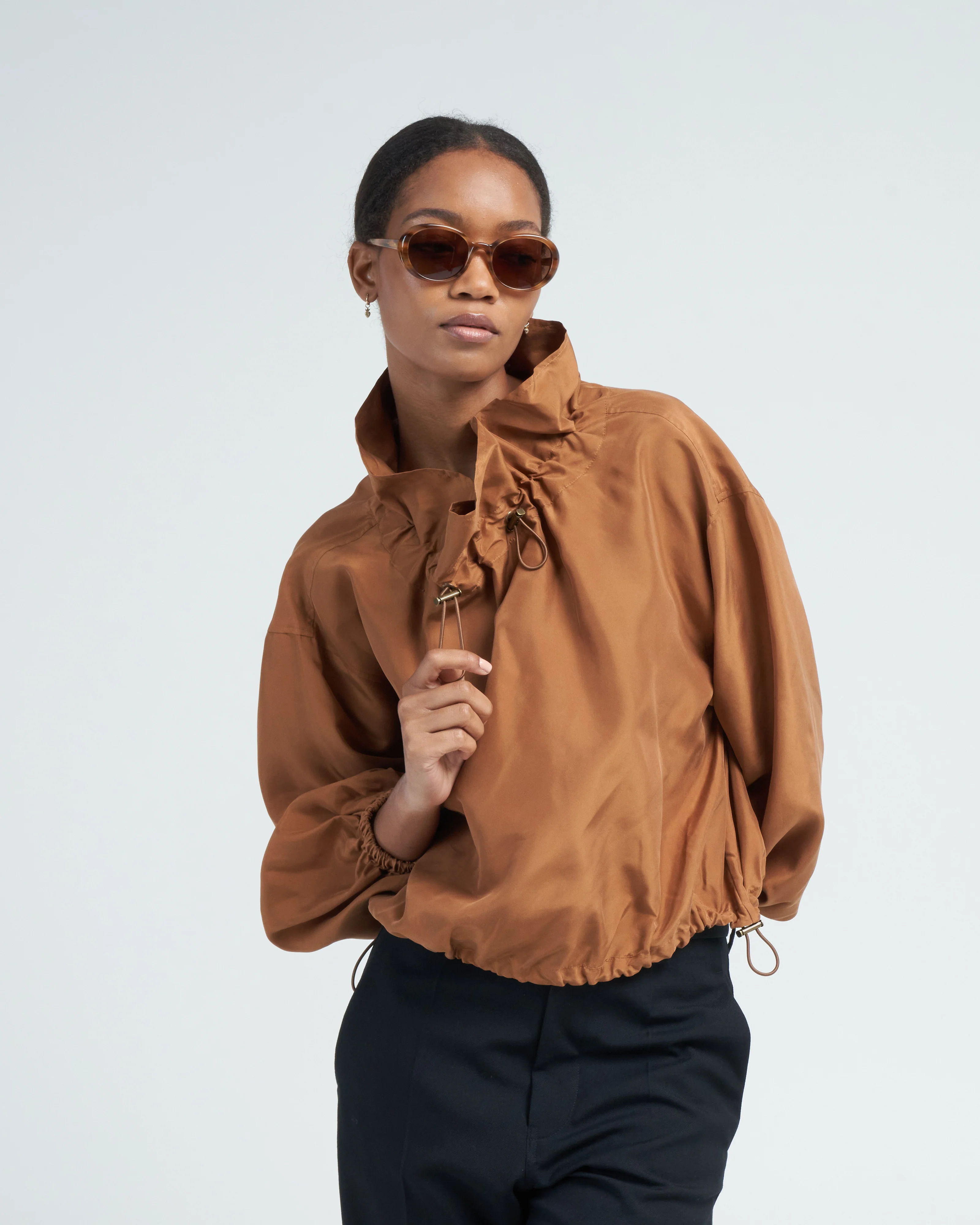 kamara blouse - chestnut - Image 3