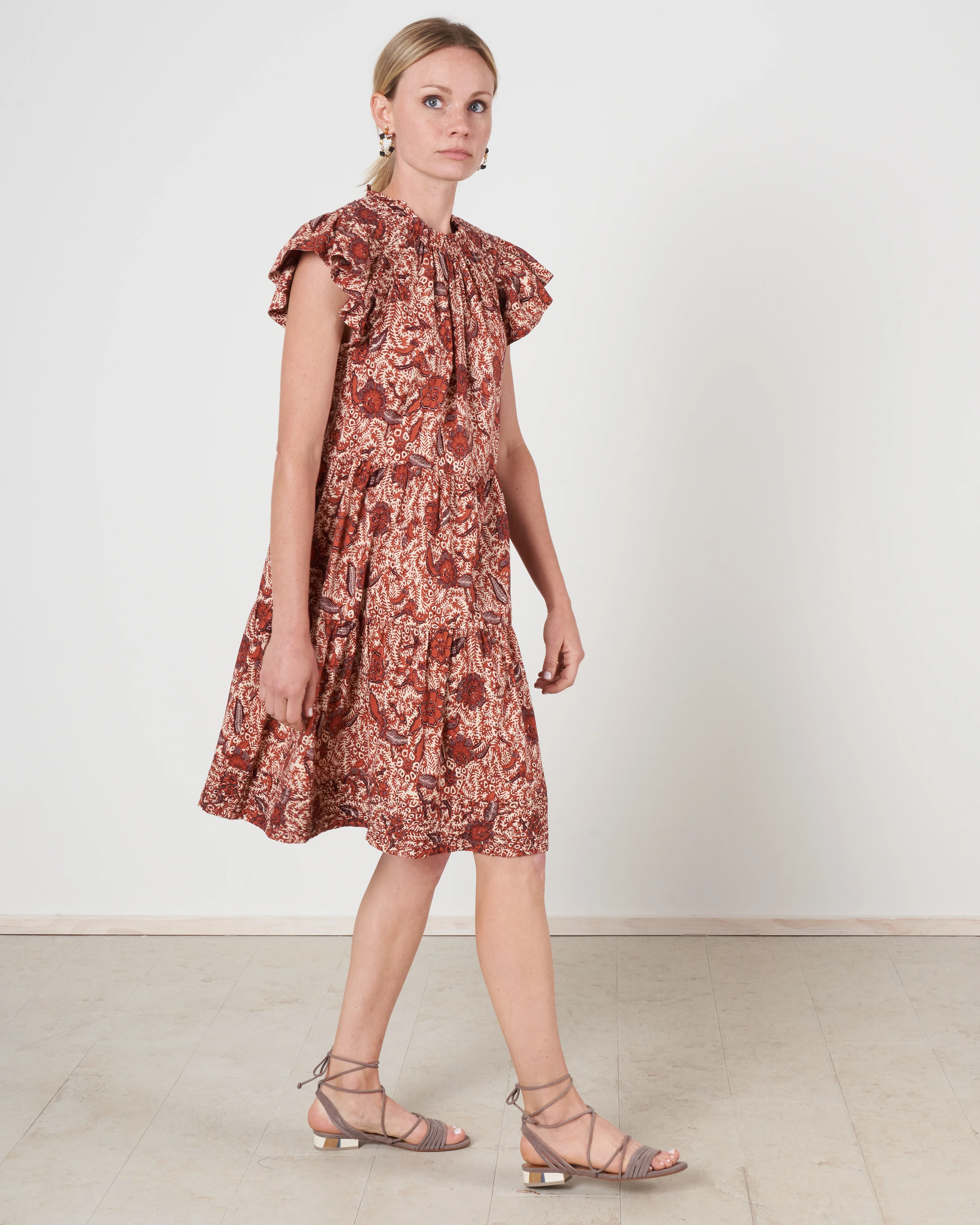 kasim dress - brick - Image 4