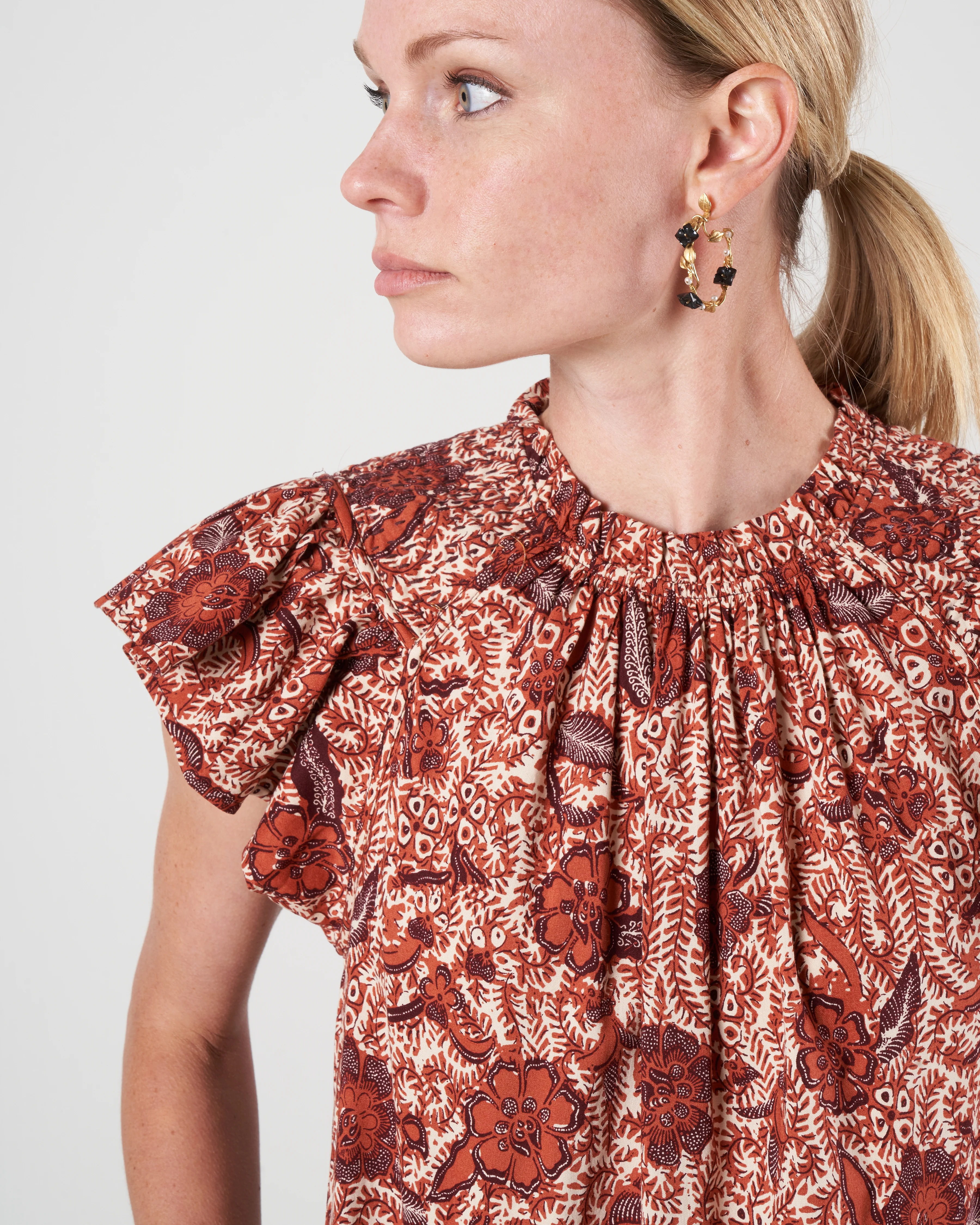 kasim dress - brick - Image 5