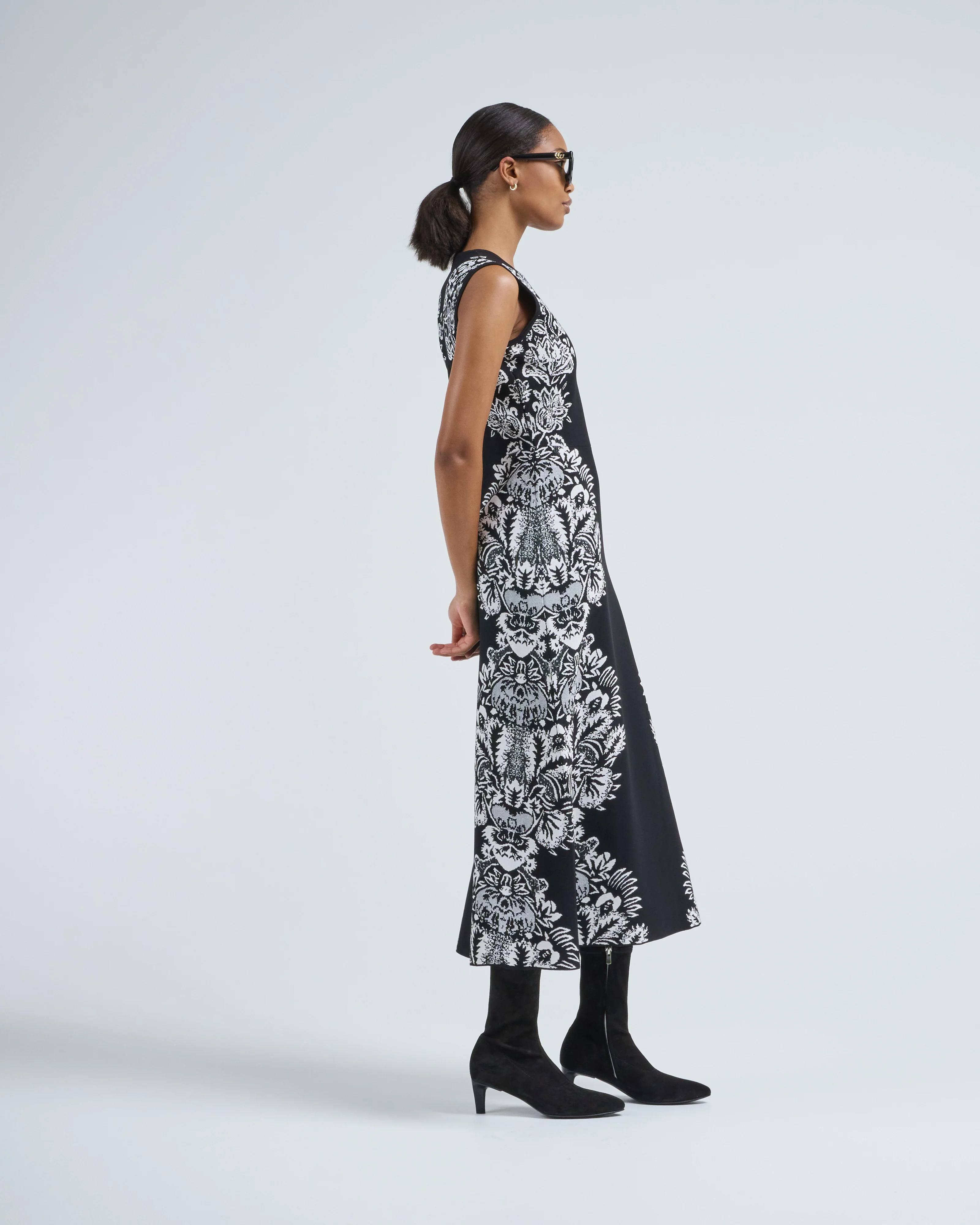 liana jacquard midi dress - Image 3