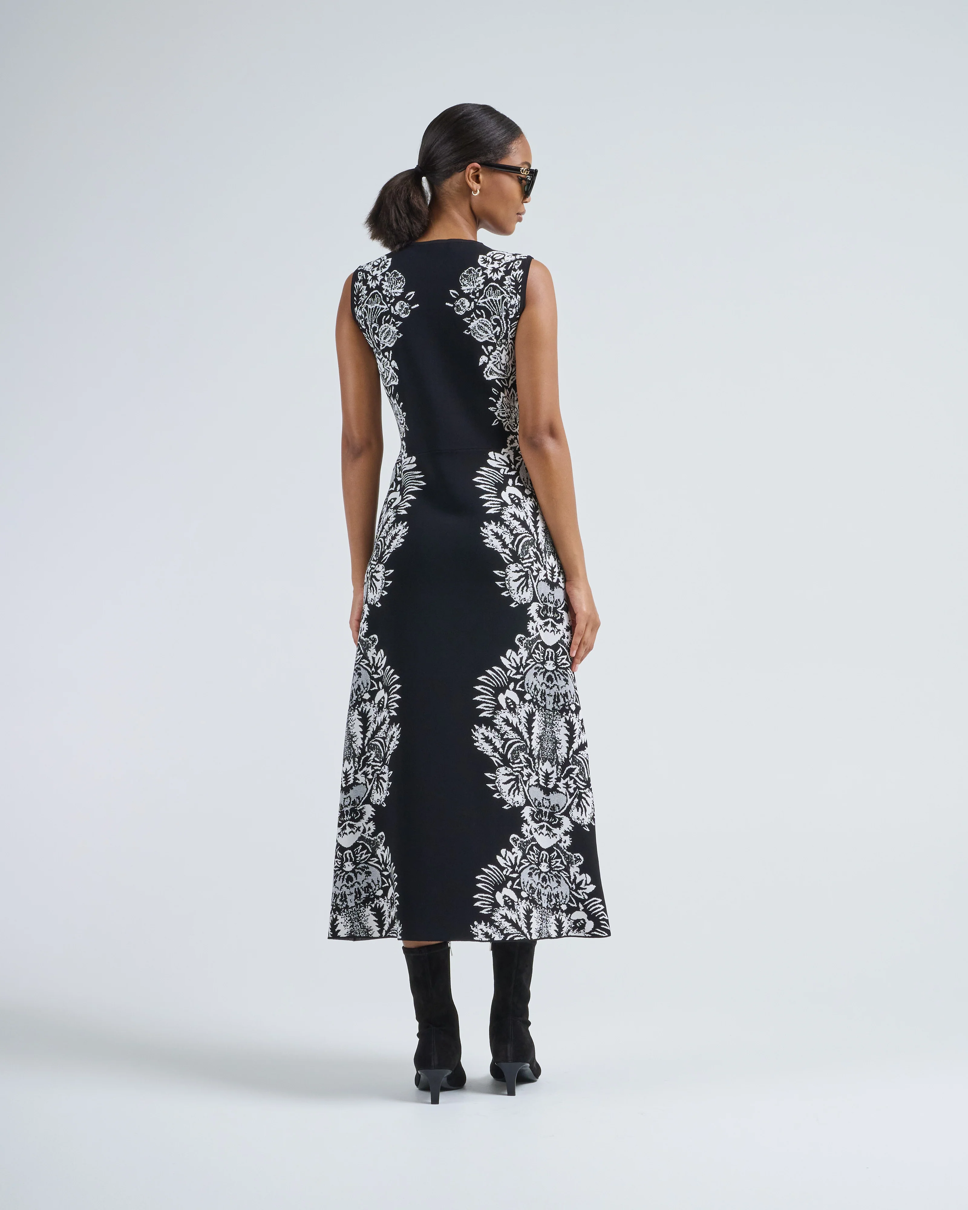 liana jacquard midi dress - Image 4