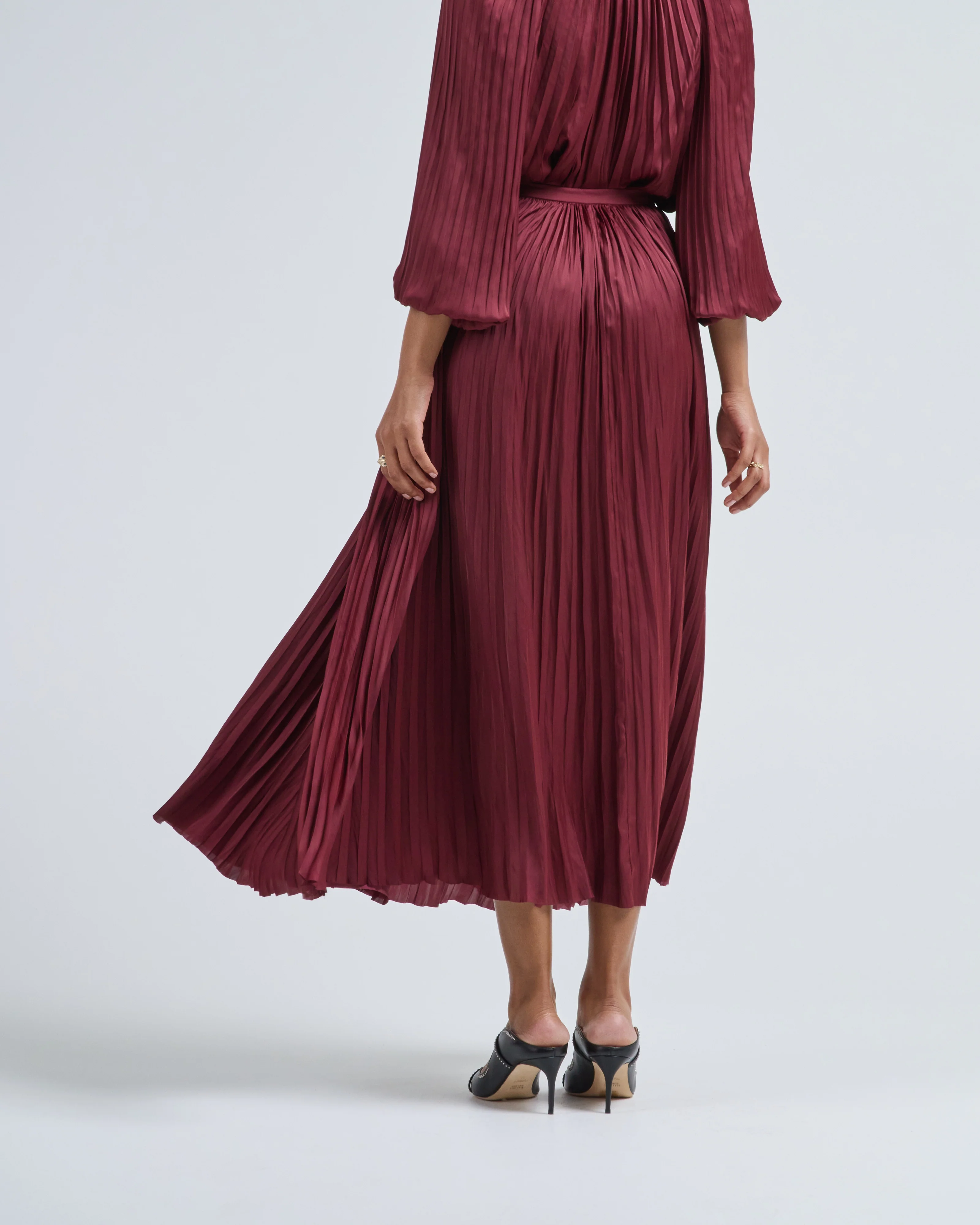 lulu pleated long skirt - Image 5
