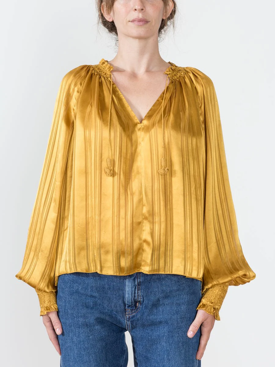 margaret blouse - gold - Image 2