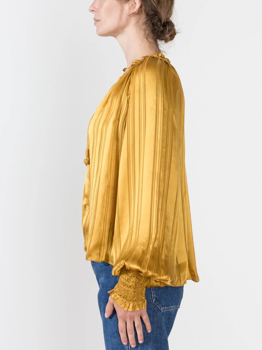 margaret blouse - gold - Image 3