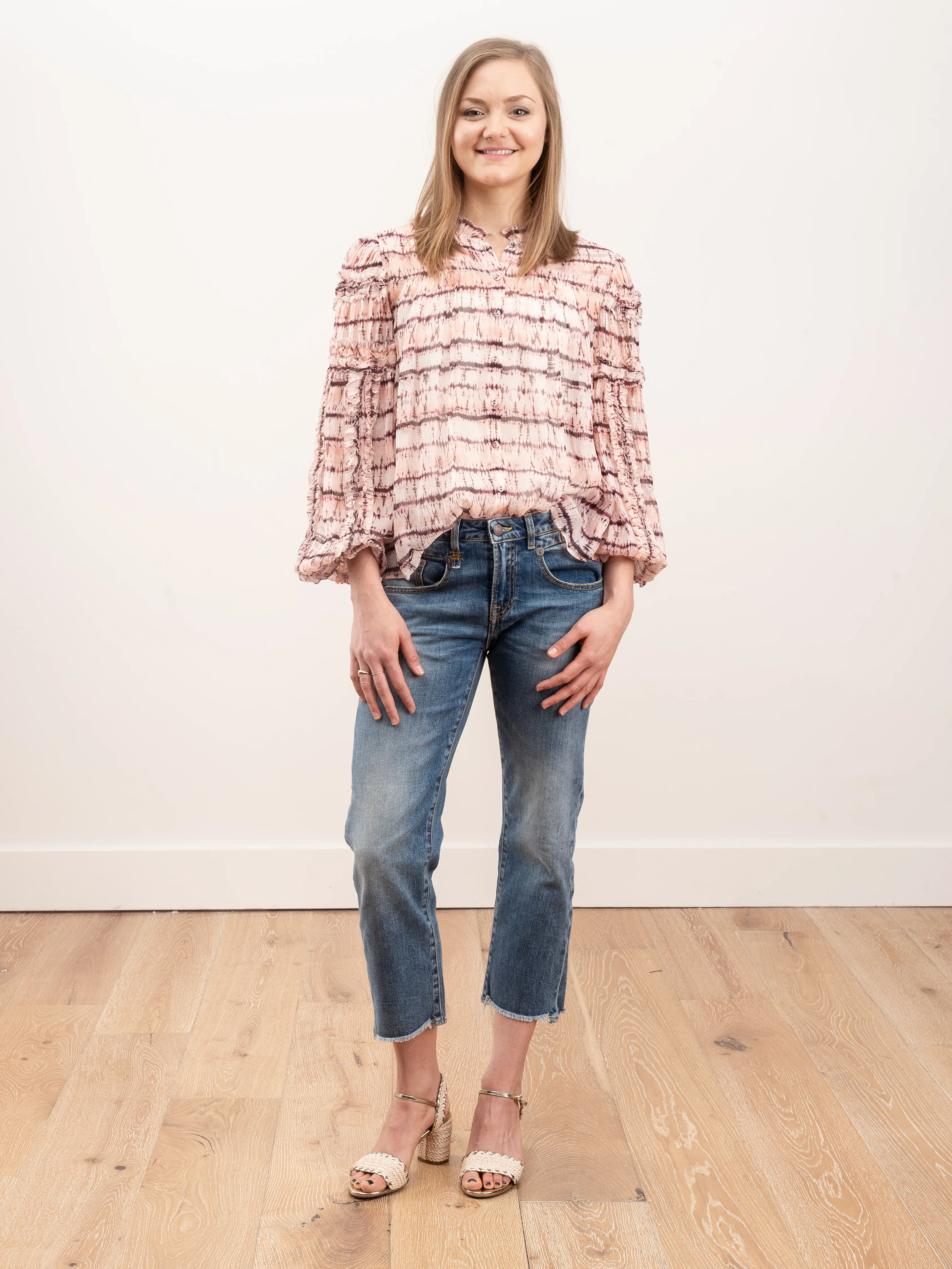 mari blouse - blush tie dye - Image 2