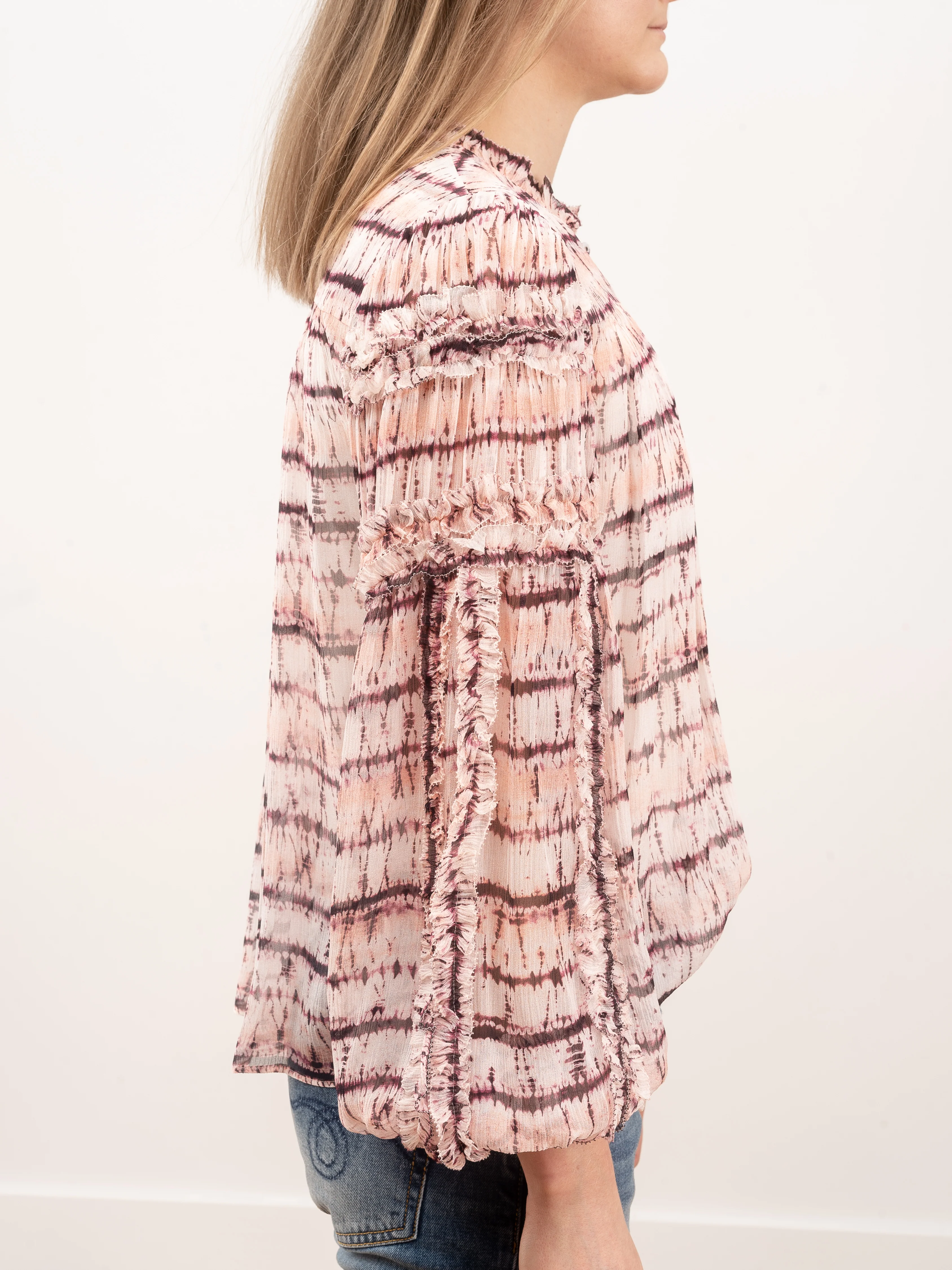 mari blouse - blush tie dye - Image 4