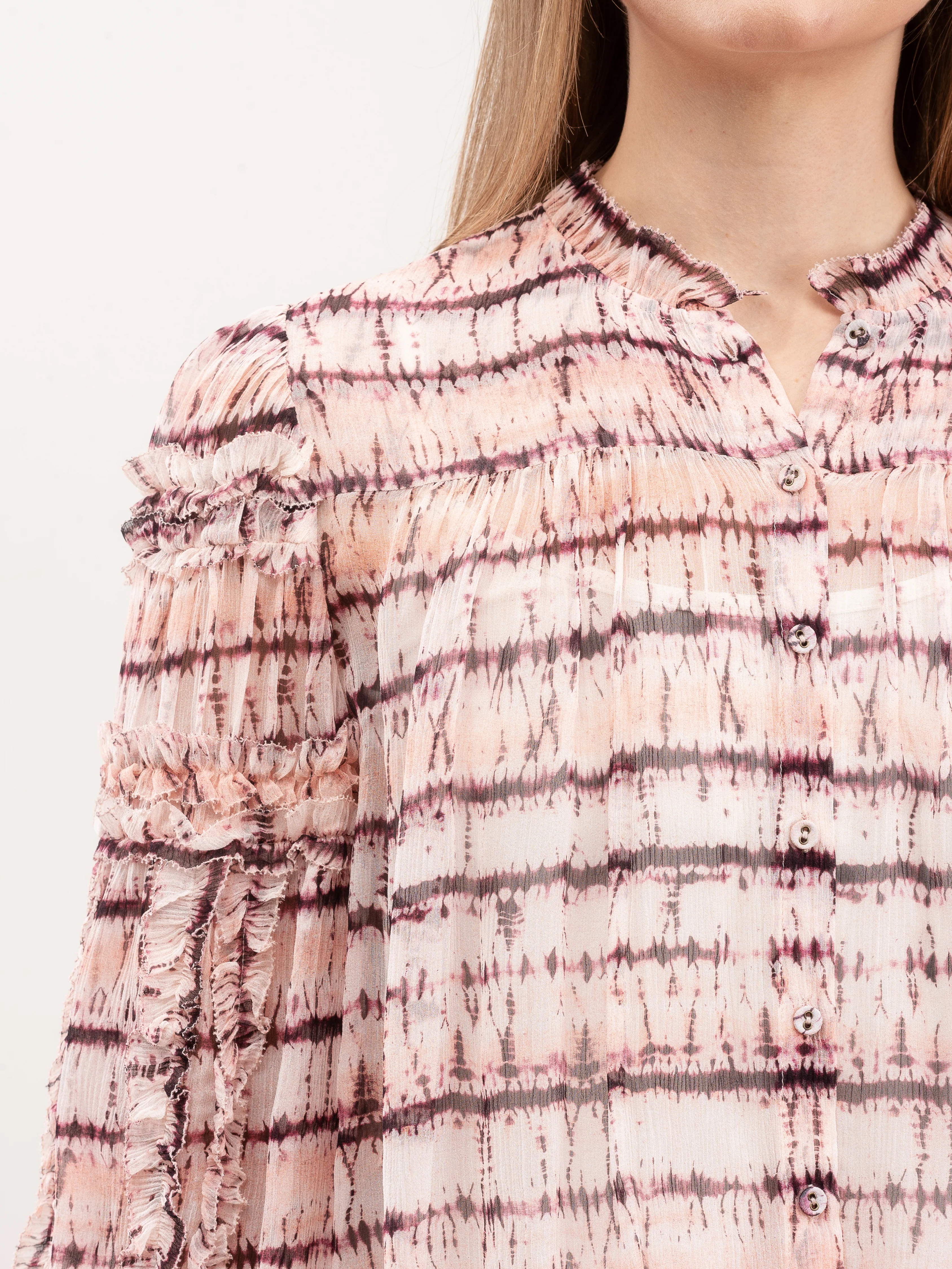 mari blouse - blush tie dye - Image 6