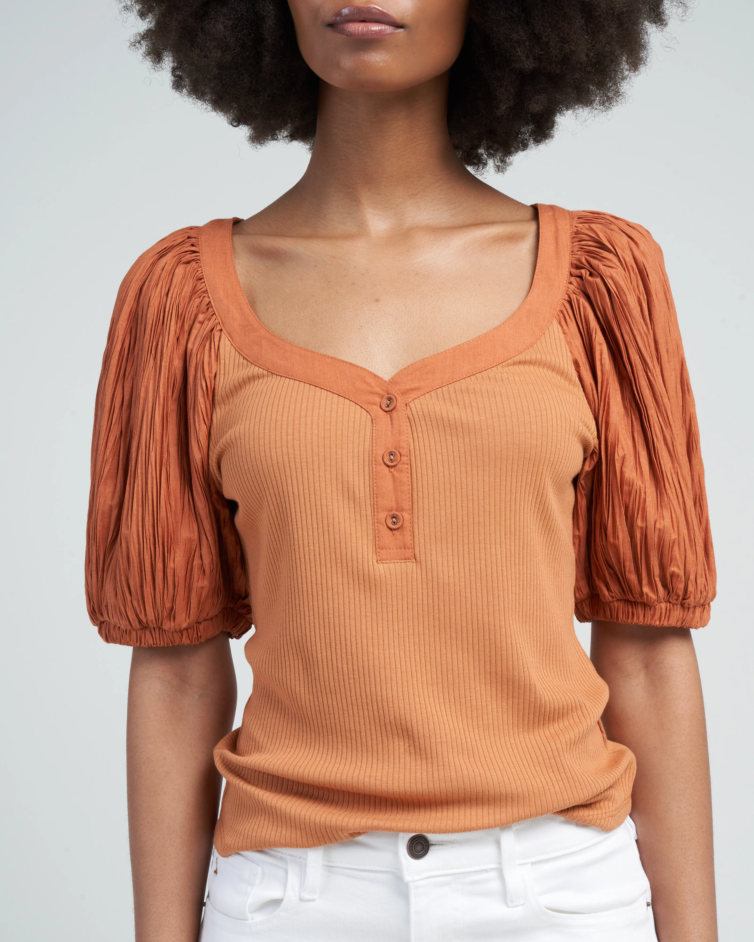 marika top - chestnut - Image 5