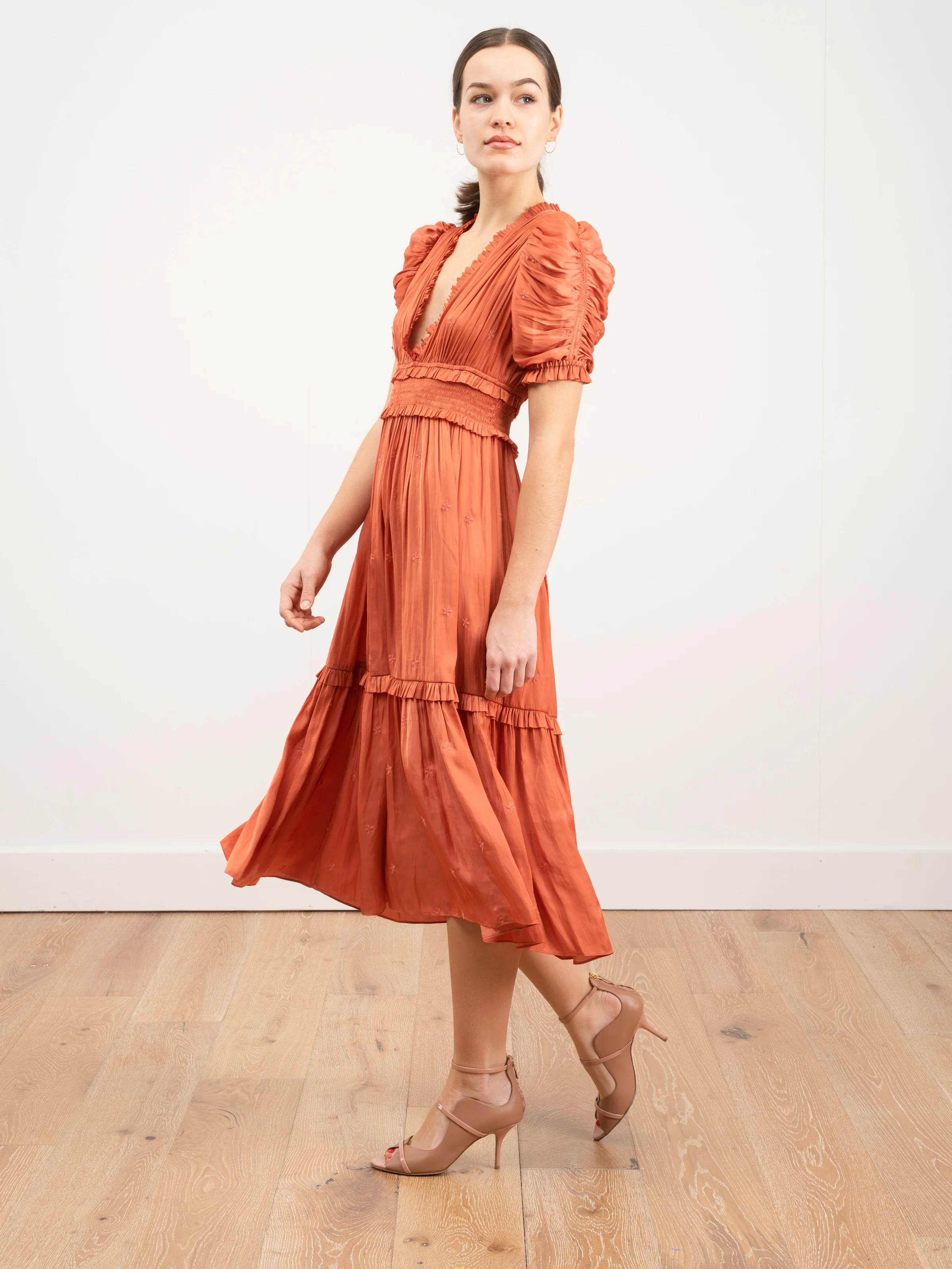 maya dress - coral
