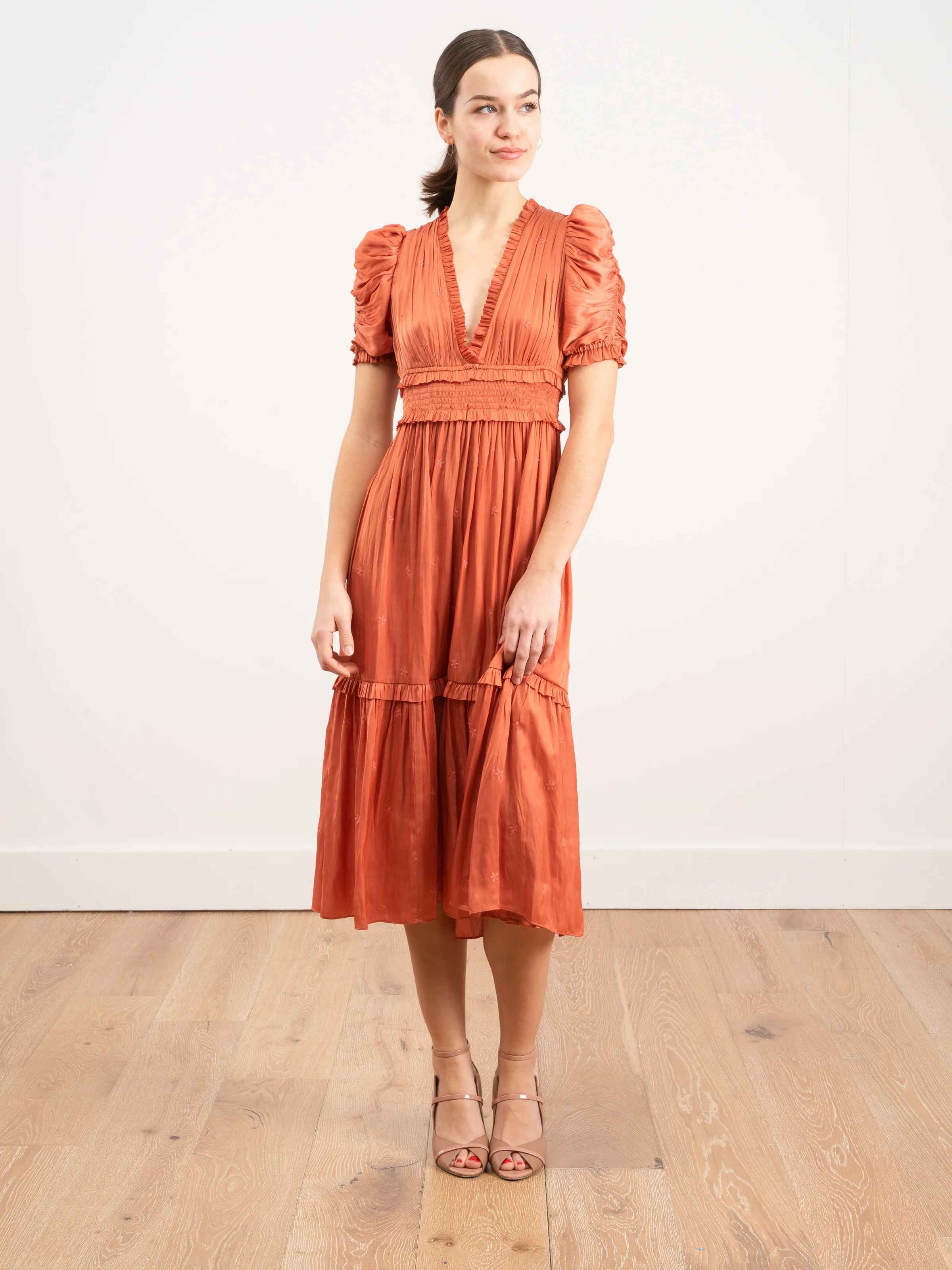 maya dress - coral - Image 2