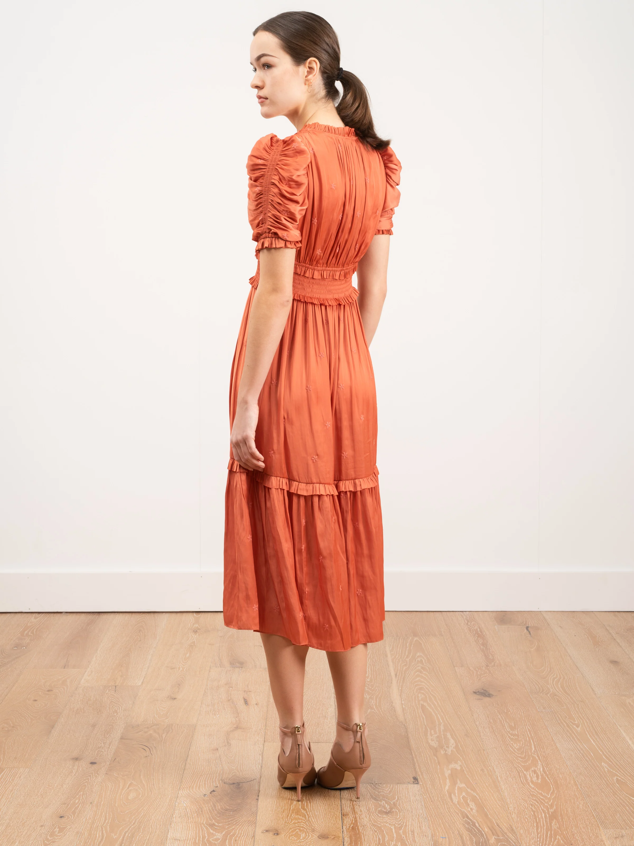 maya dress - coral - Image 3