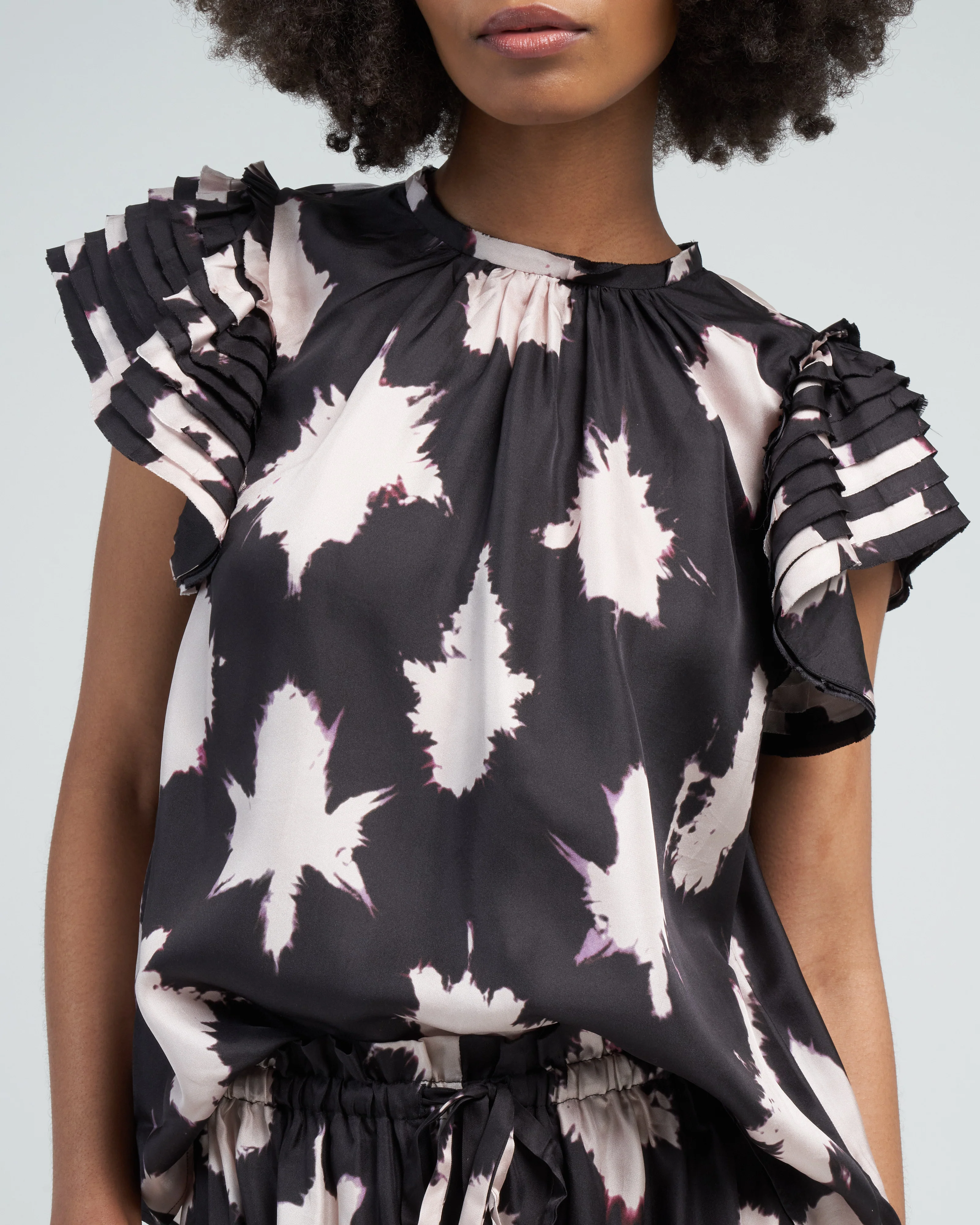 micaela top - noir blur - Image 5