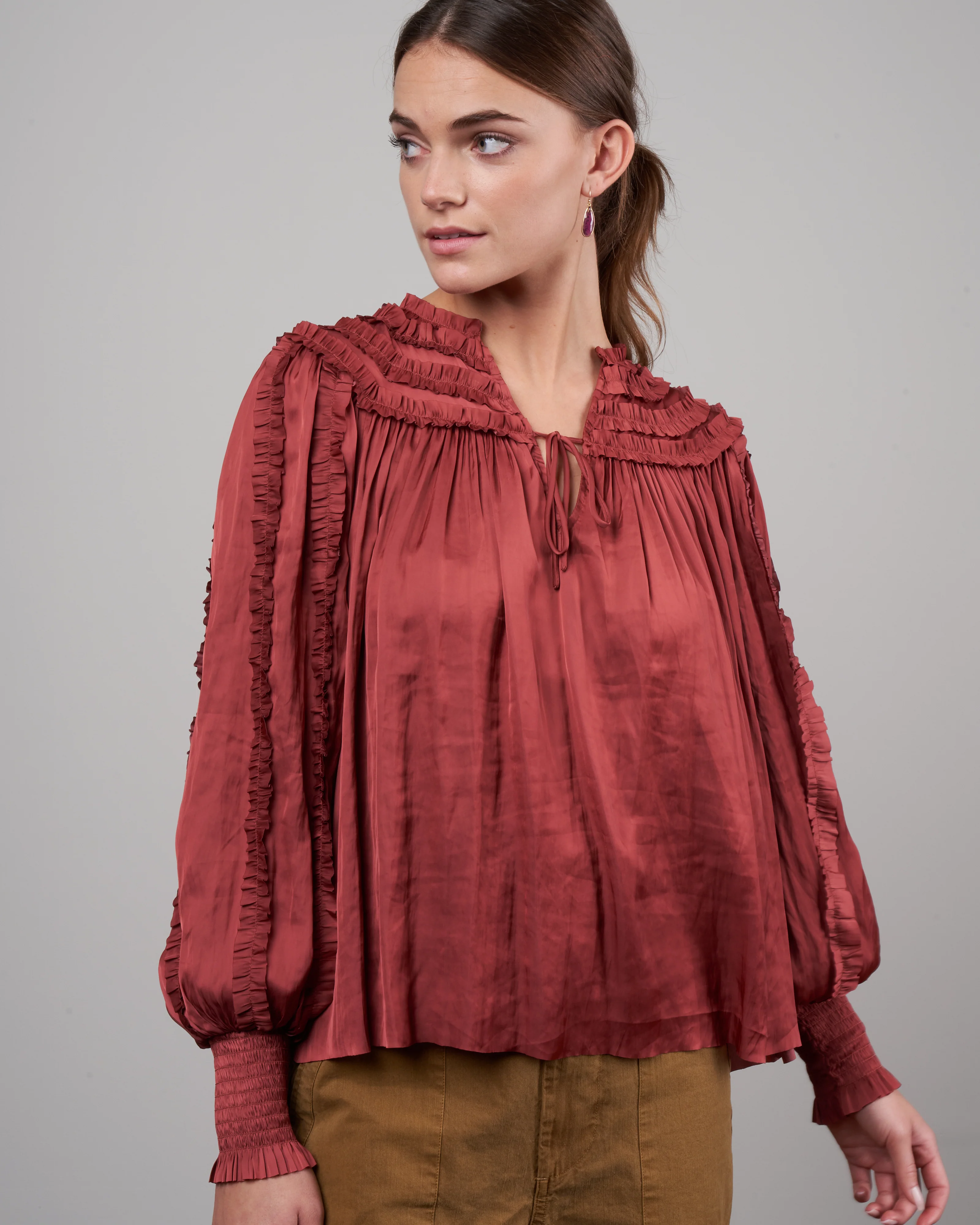 mila blouse - desert rose - Image 2