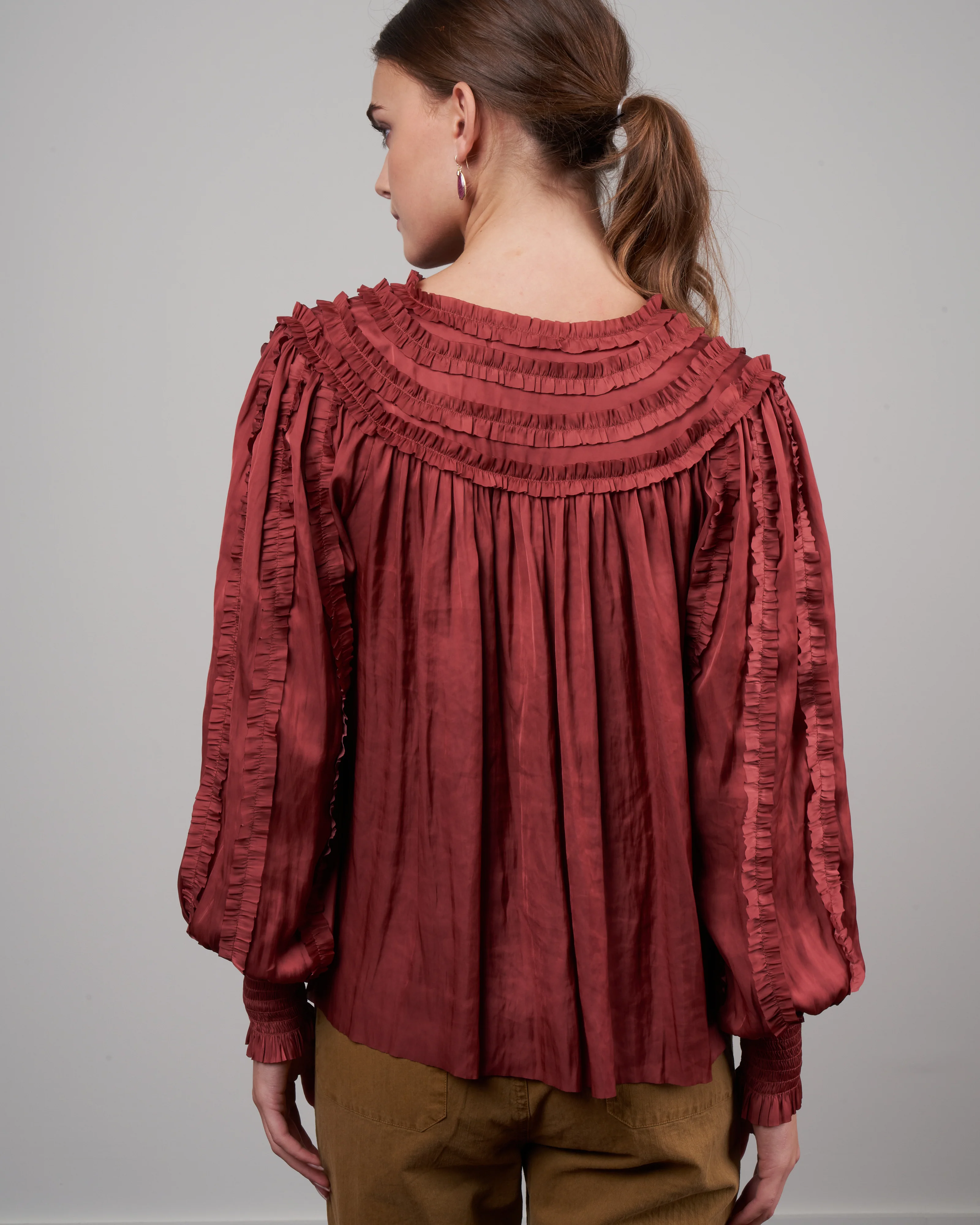 mila blouse - desert rose - Image 4