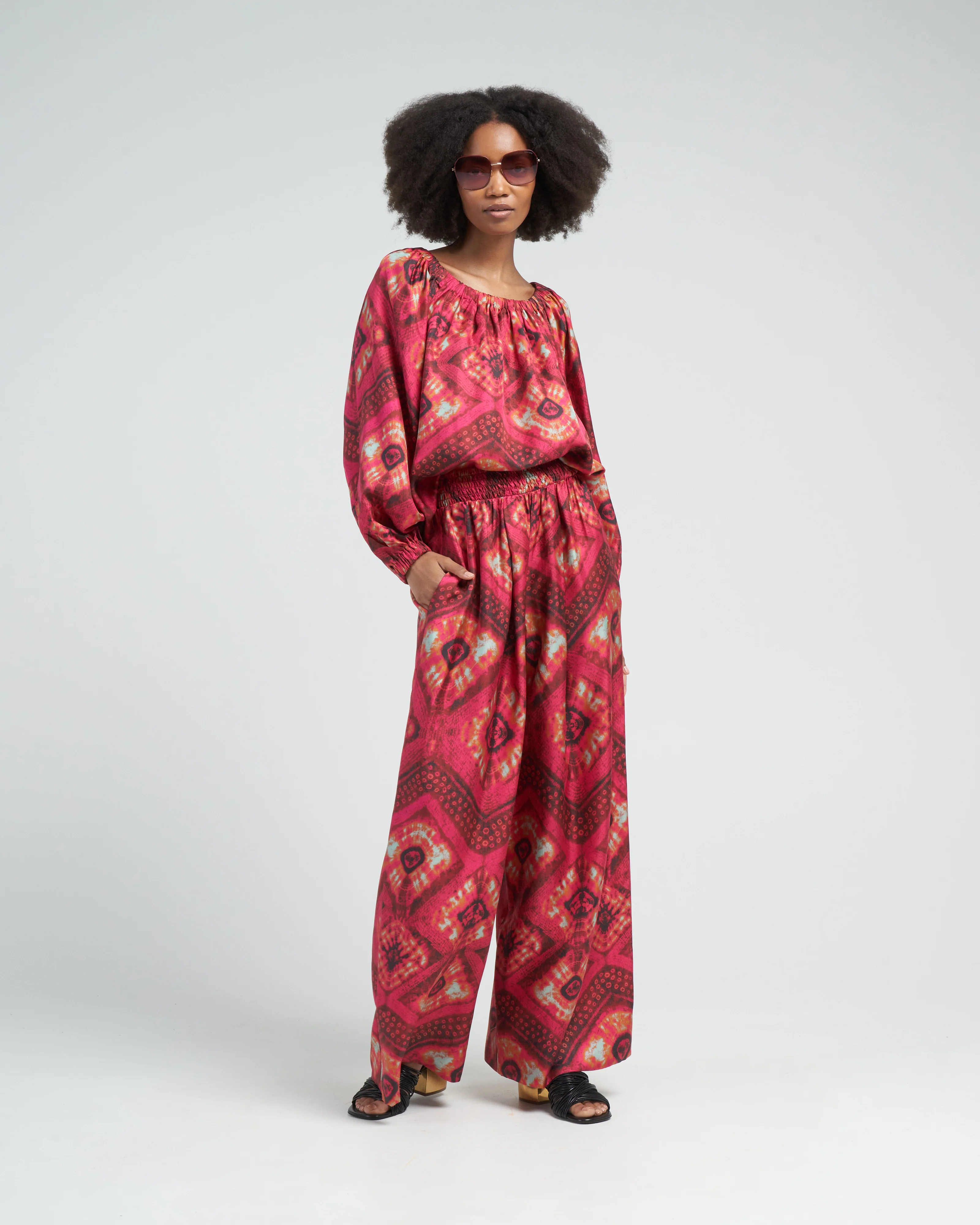 nadya blouse - wild rose - Image 2