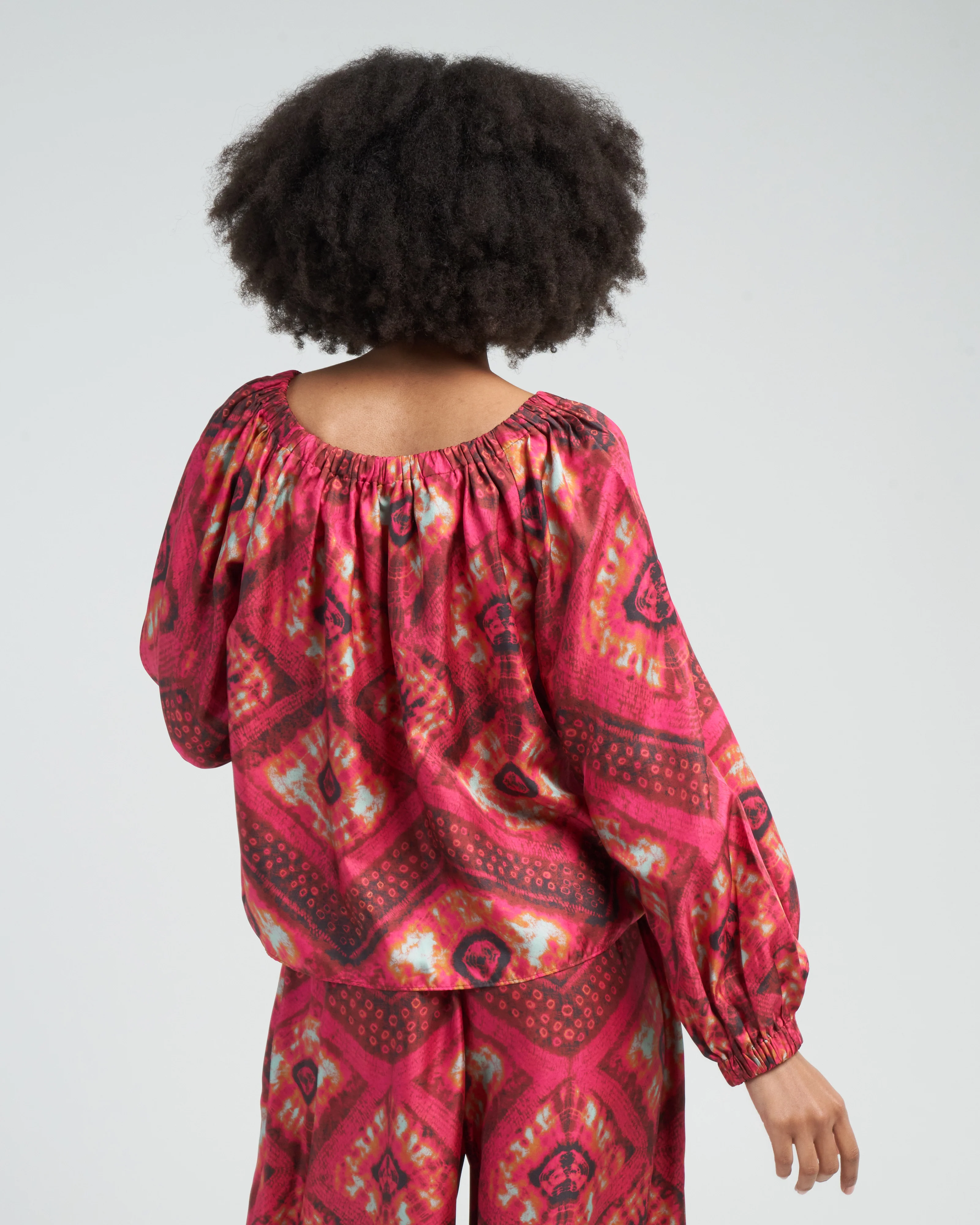 nadya blouse - wild rose - Image 4