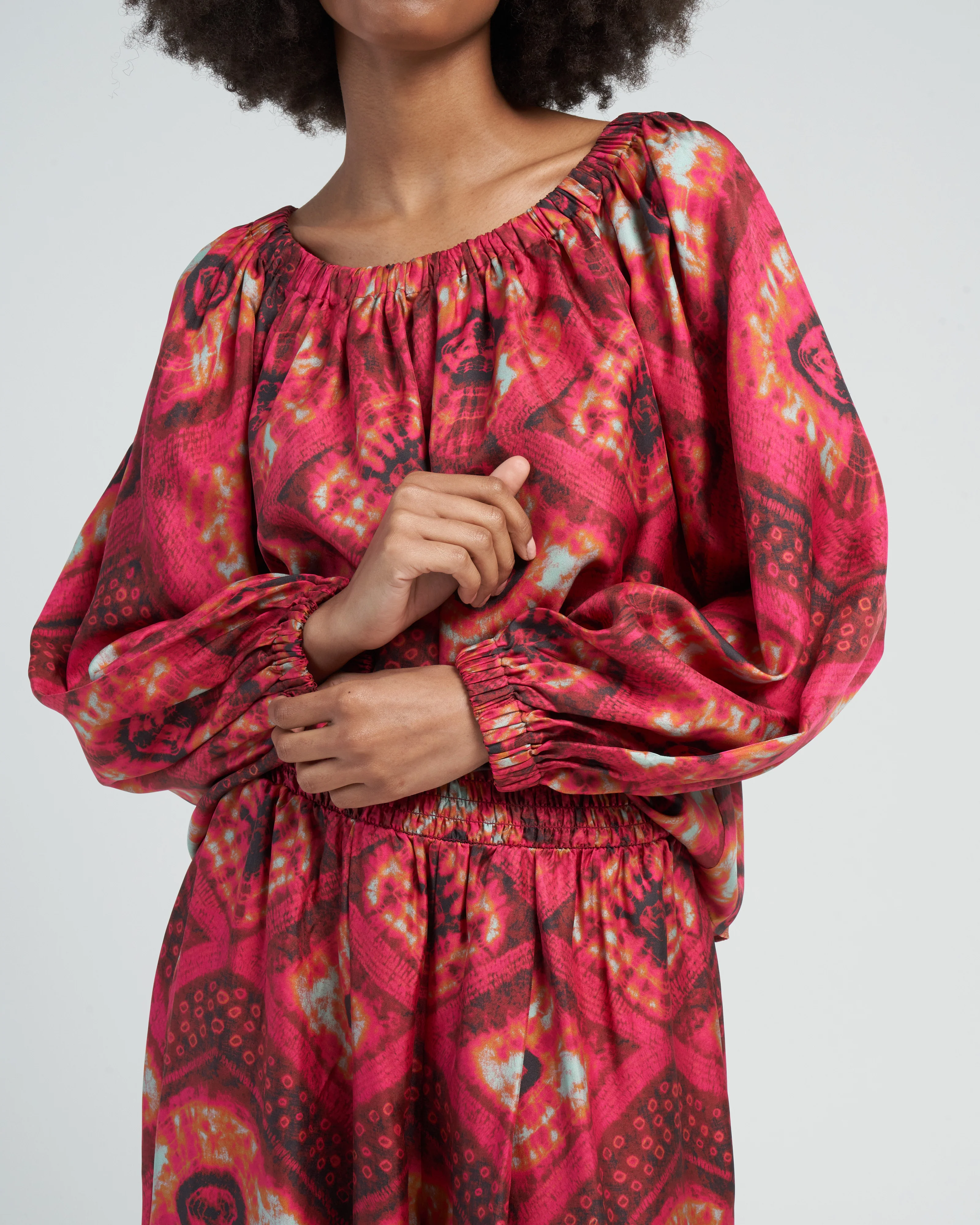 nadya blouse - wild rose - Image 5