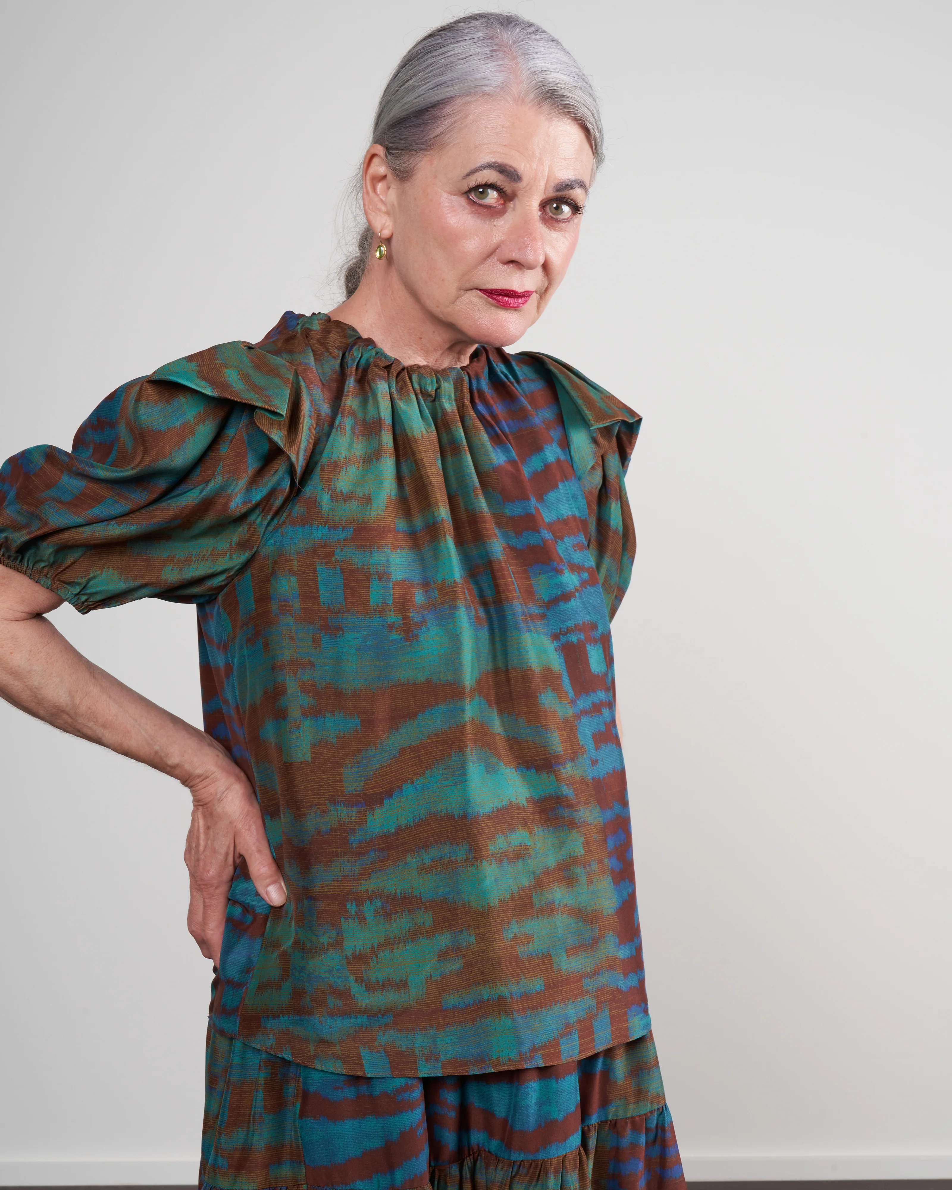 neema blouse - emerald - Image 3