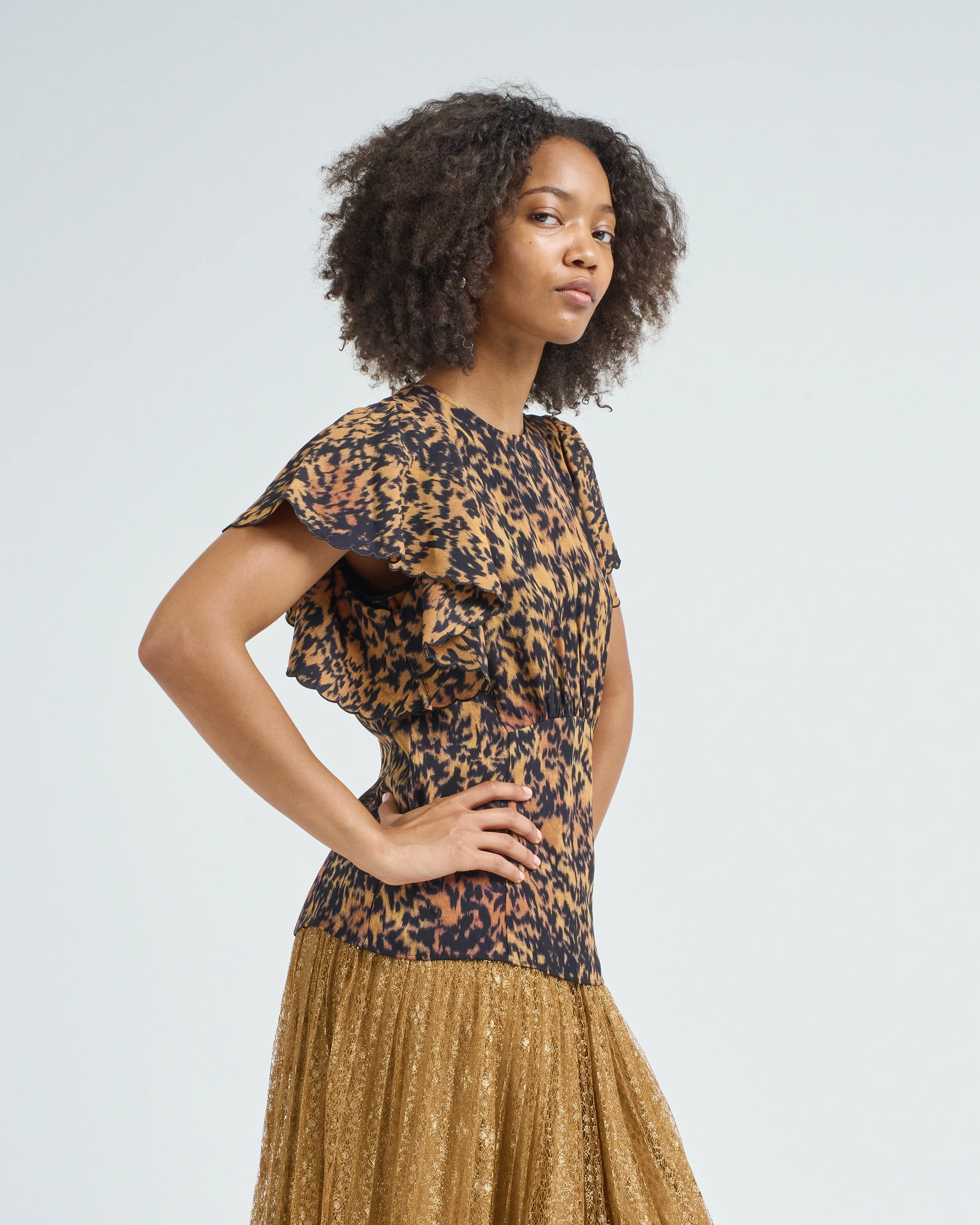 nejma flutter sleeve blouse - Image 3