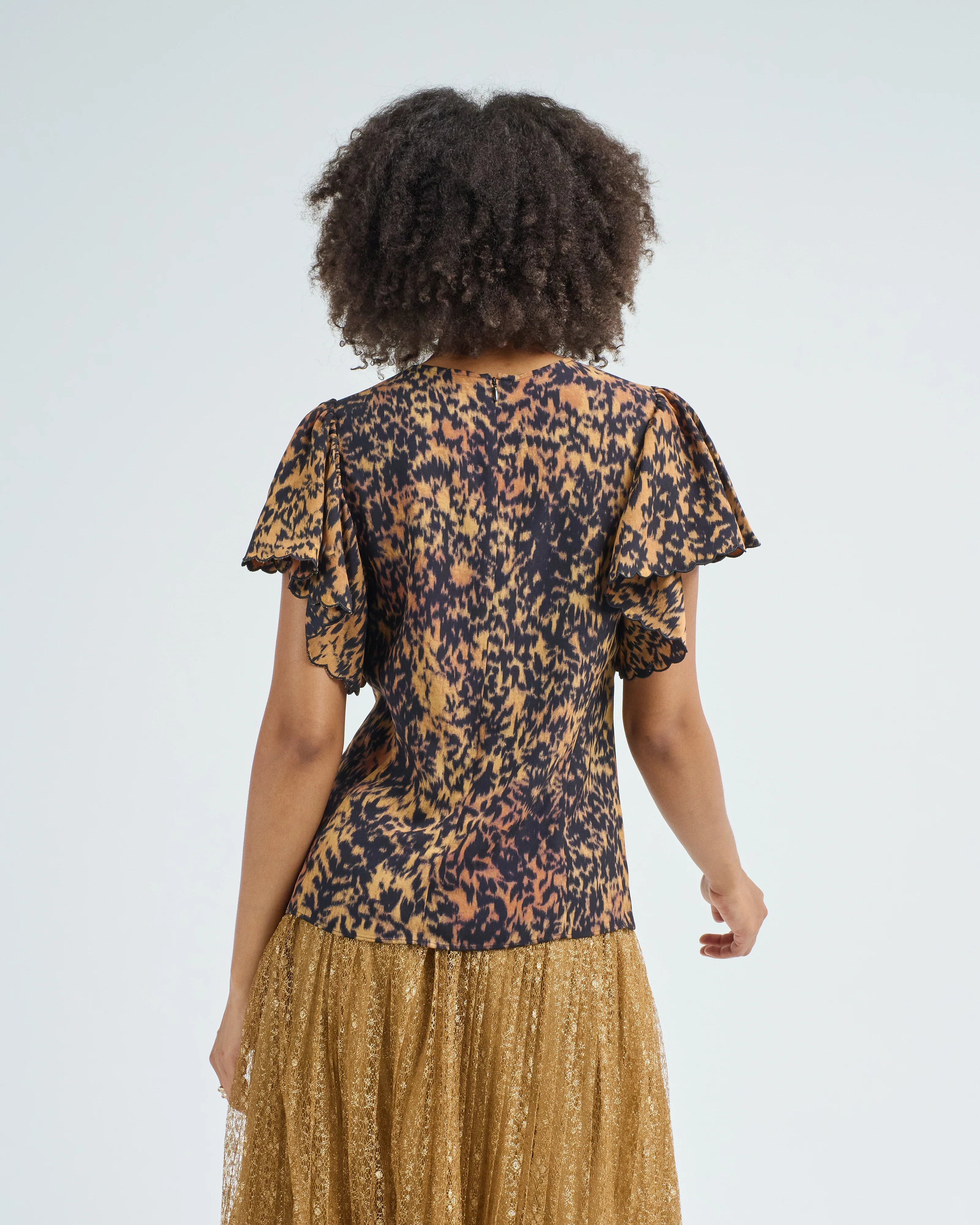 nejma flutter sleeve blouse - Image 4