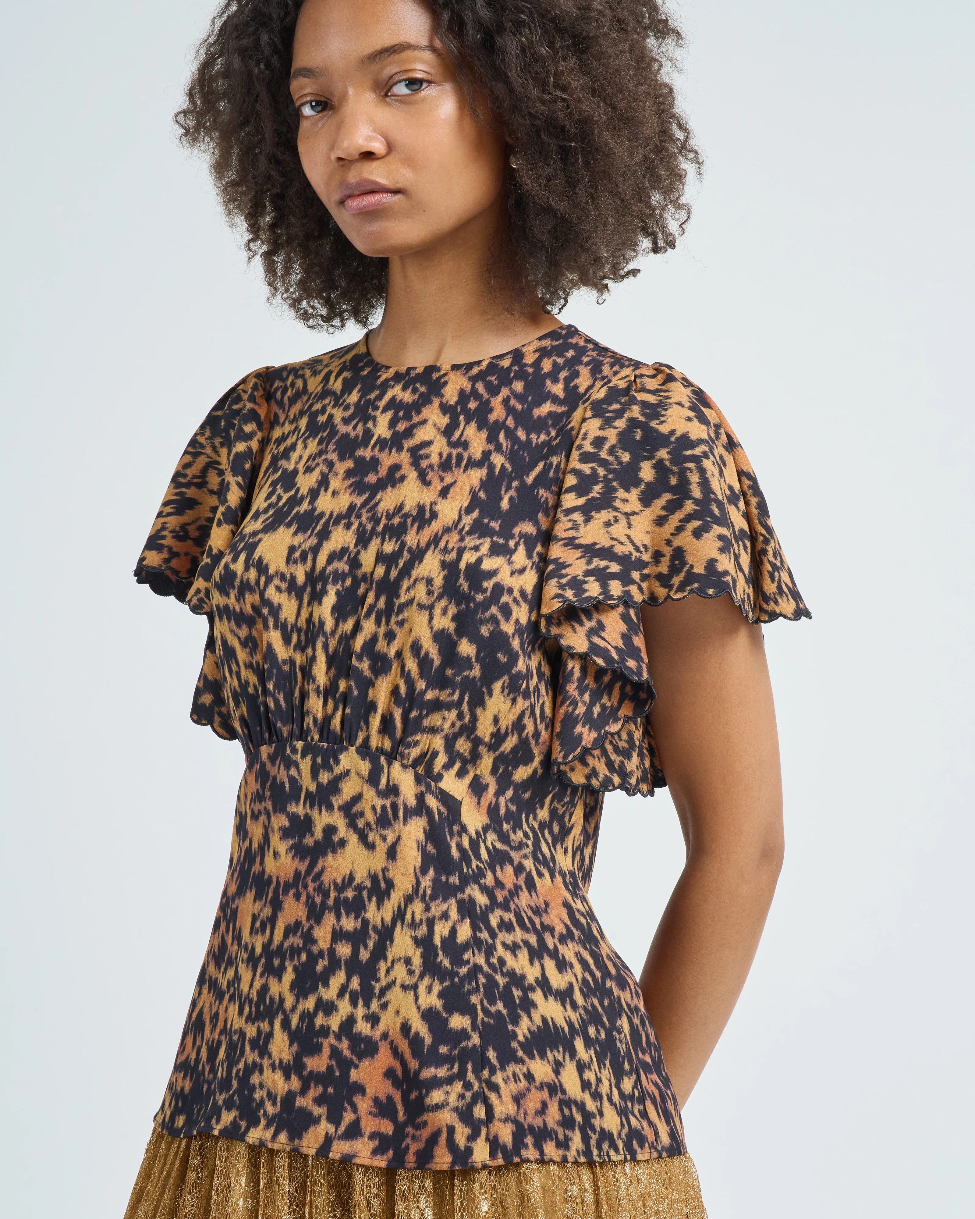 nejma flutter sleeve blouse - Image 5