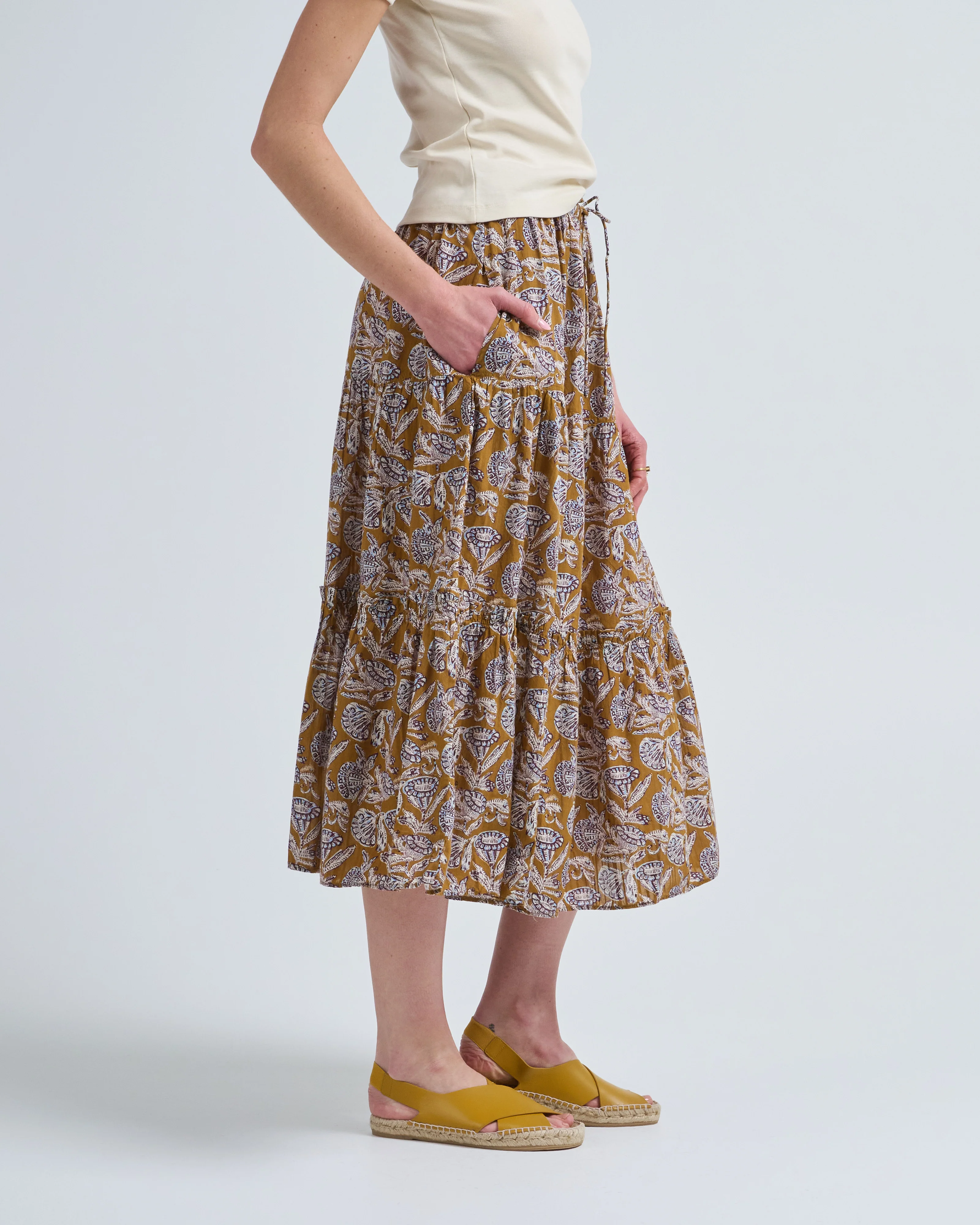 nessa cotton midi skirt - Image 3