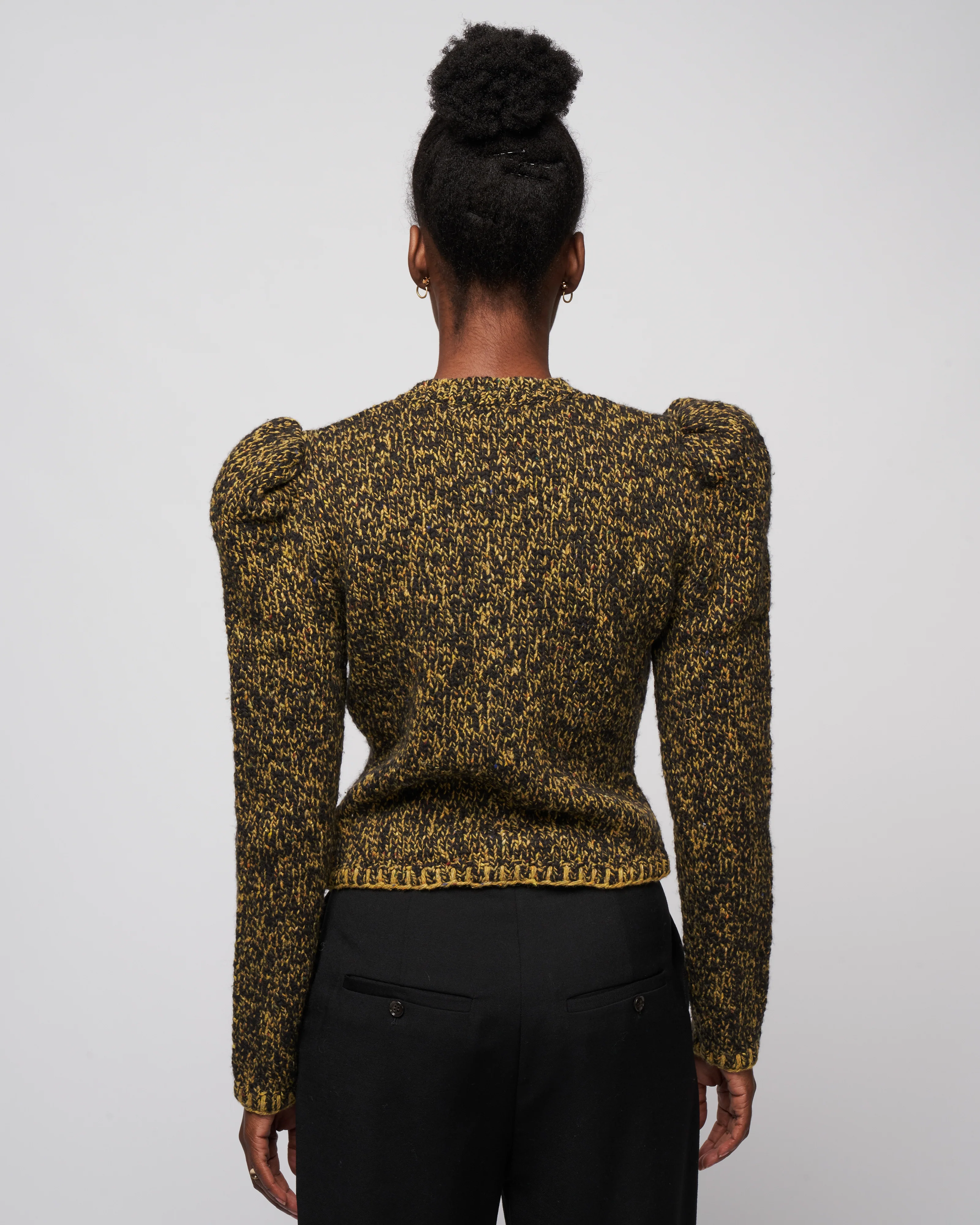 nicola cardigan - golden olive - Image 4