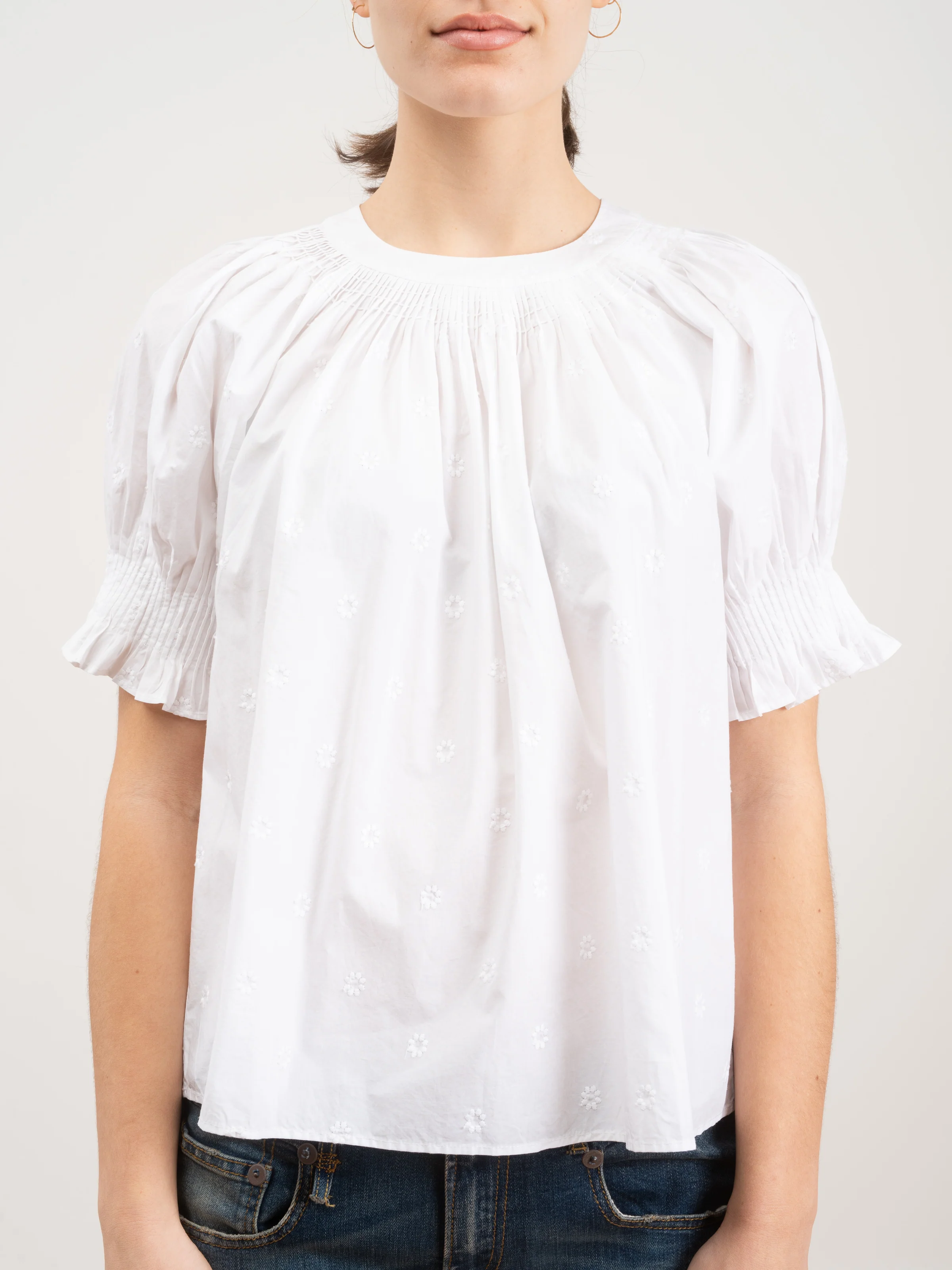 olive top - blanc - Image 4