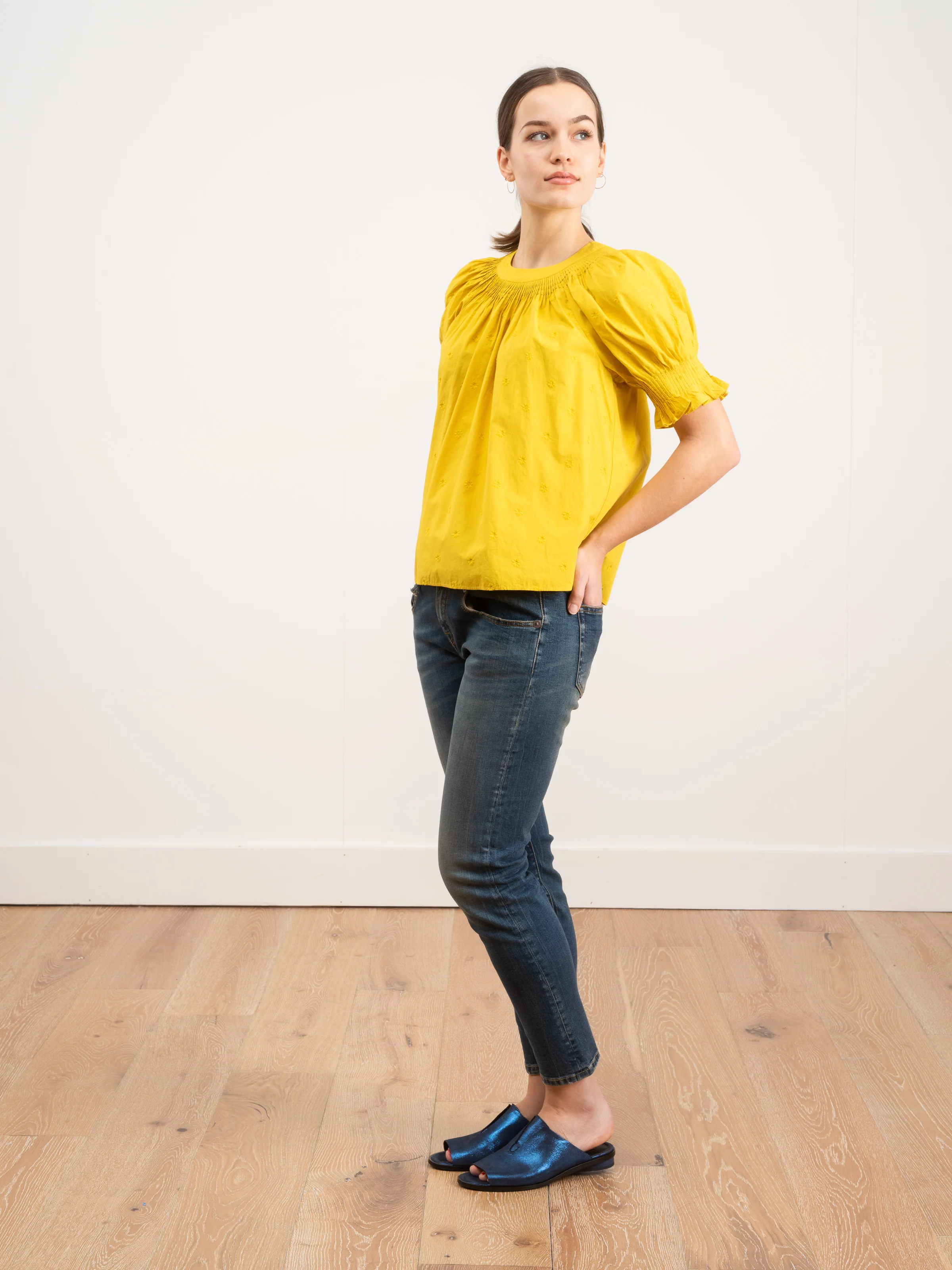 olive top - chartreuse - Image 2