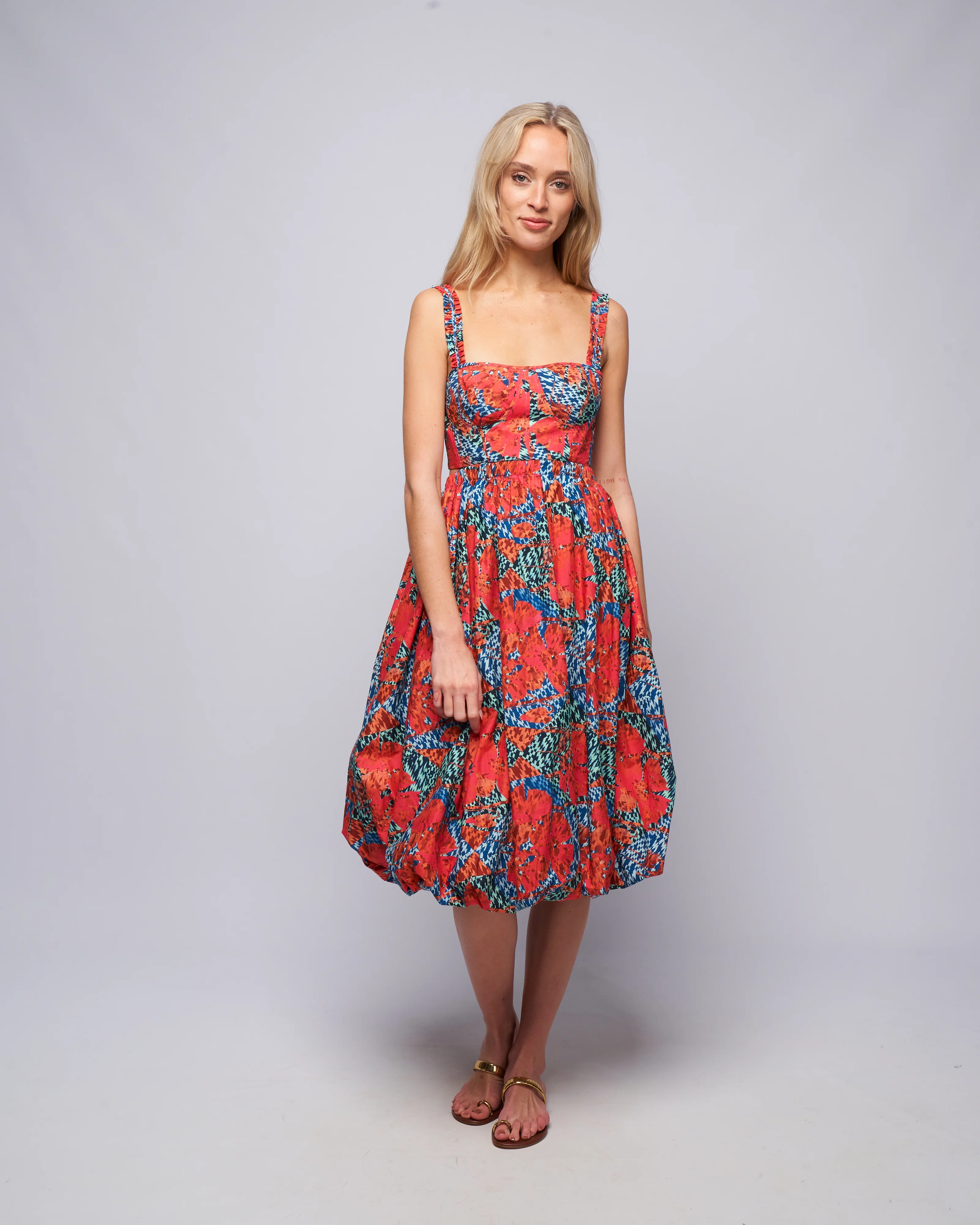 olympia dress - flamingo - Image 2