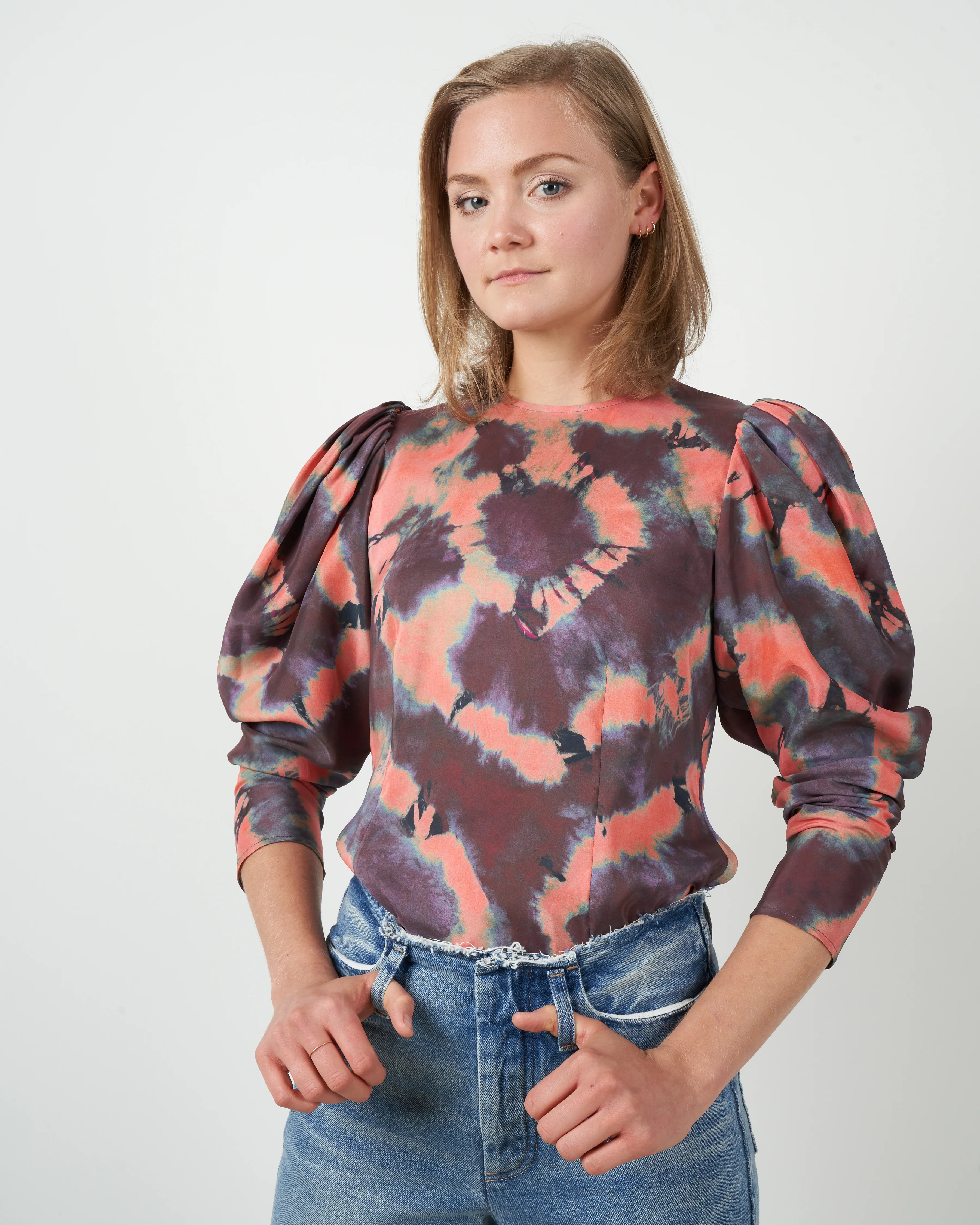 ora blouse - rosewood - Image 2