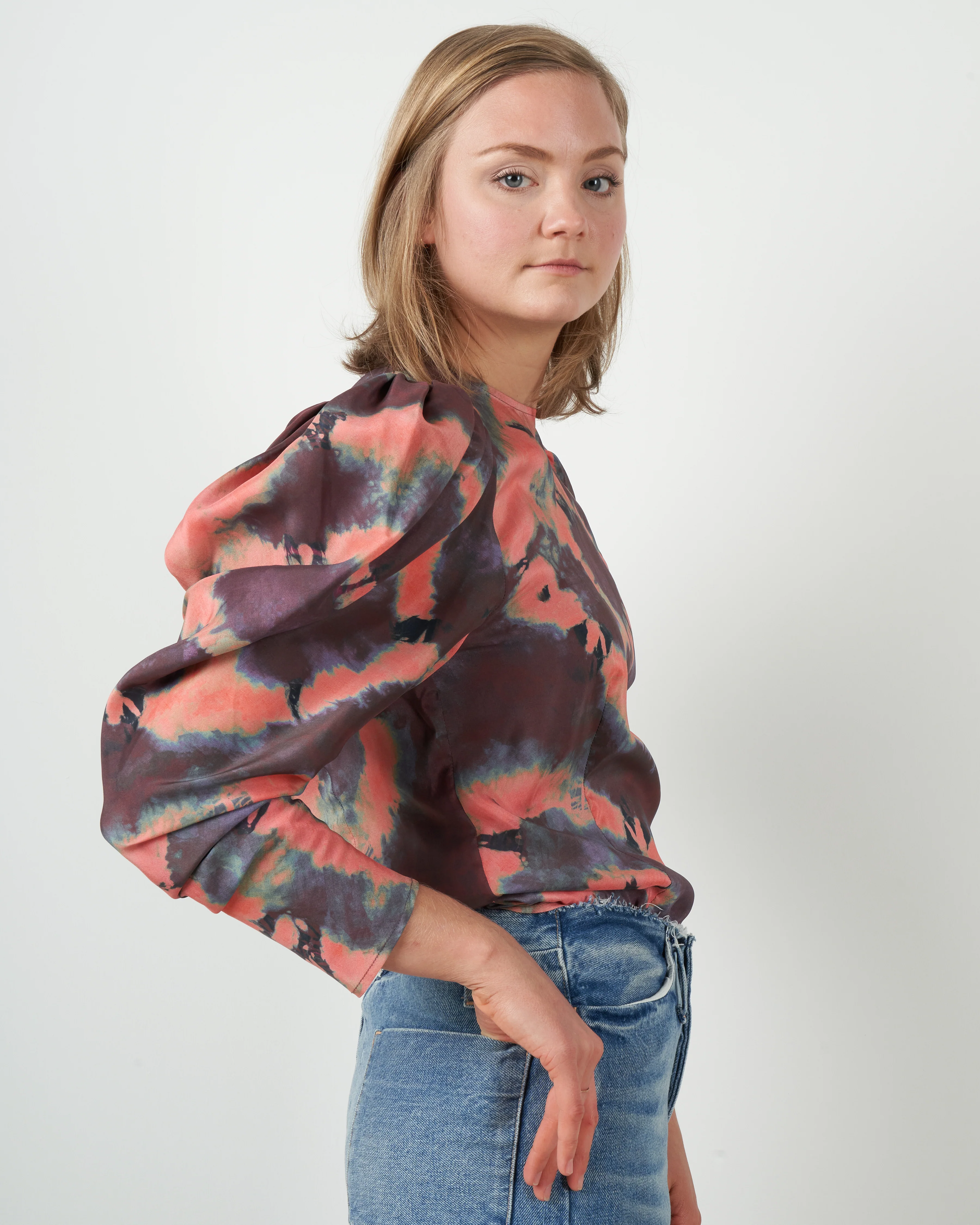 ora blouse - rosewood - Image 3
