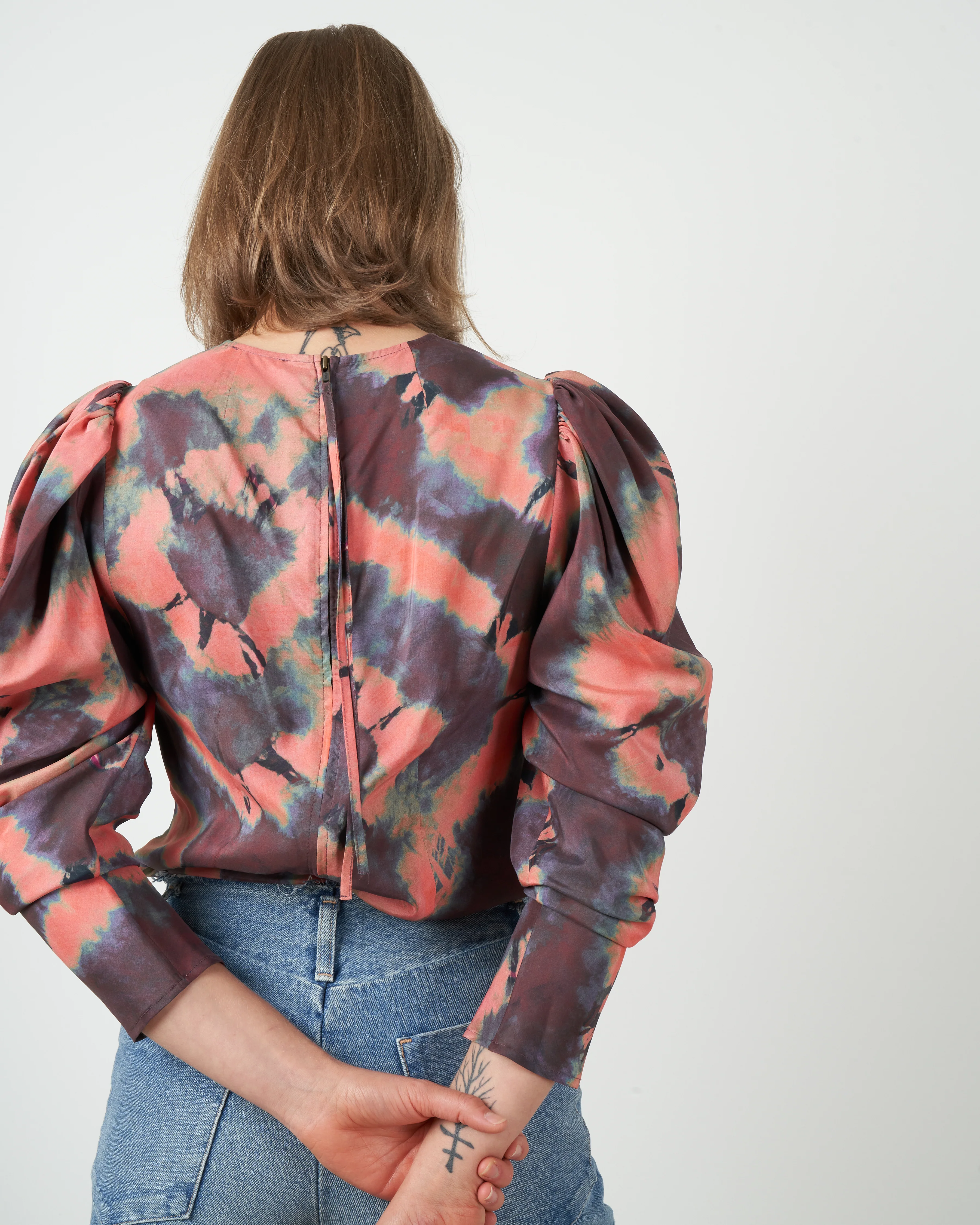 ora blouse - rosewood - Image 4