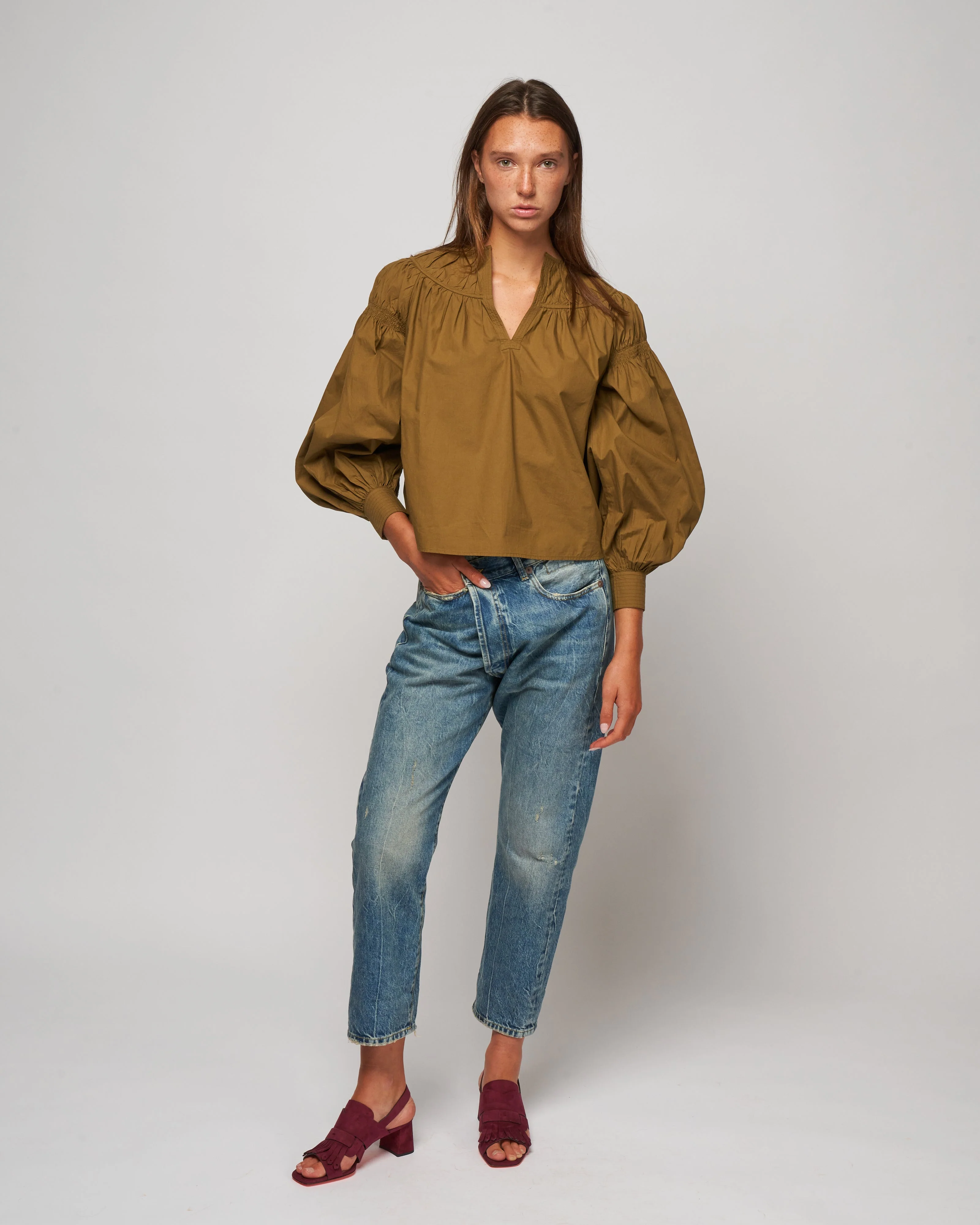 ora blouse - willow - Image 2
