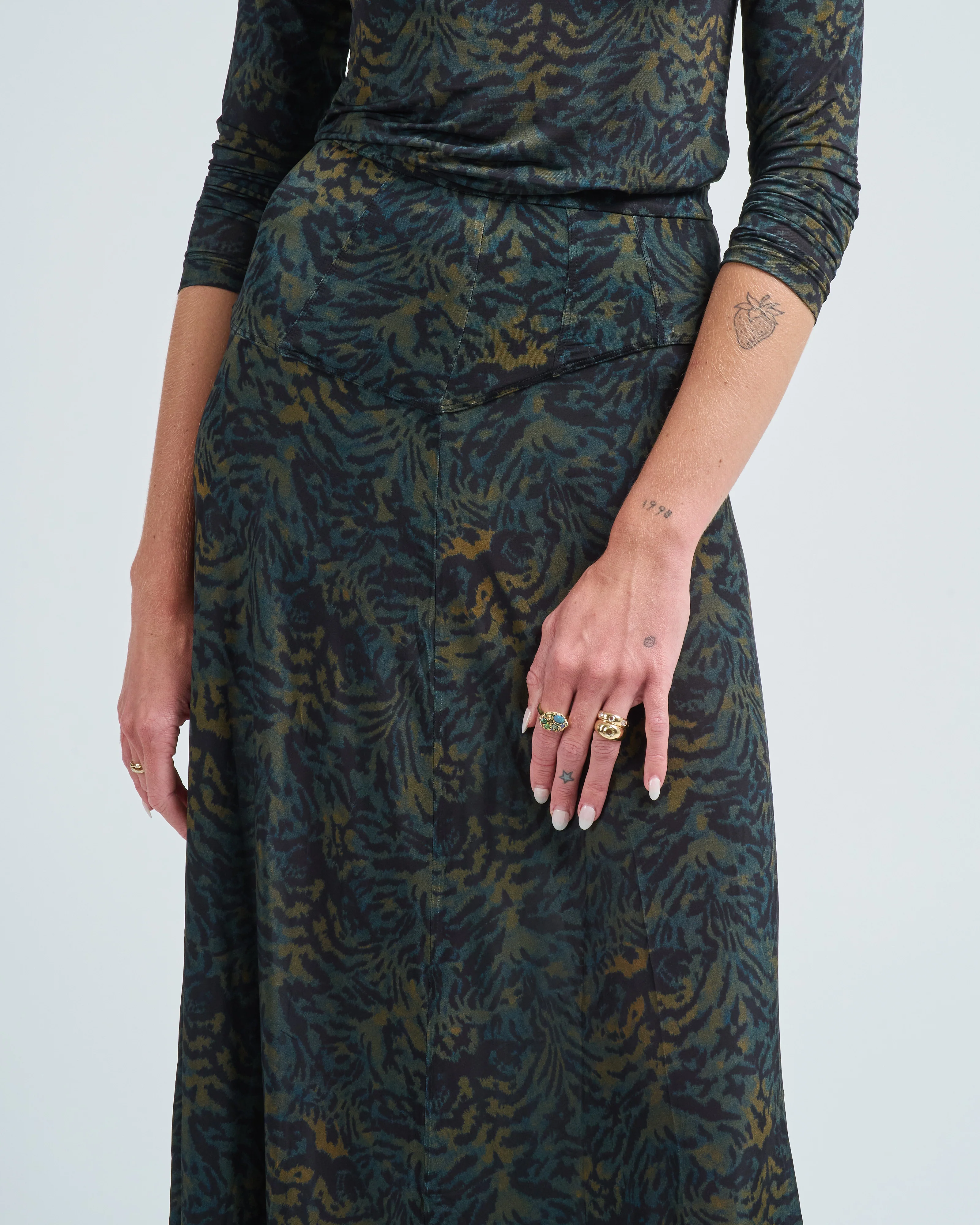 paola jersey high waist midi skirt - Image 5