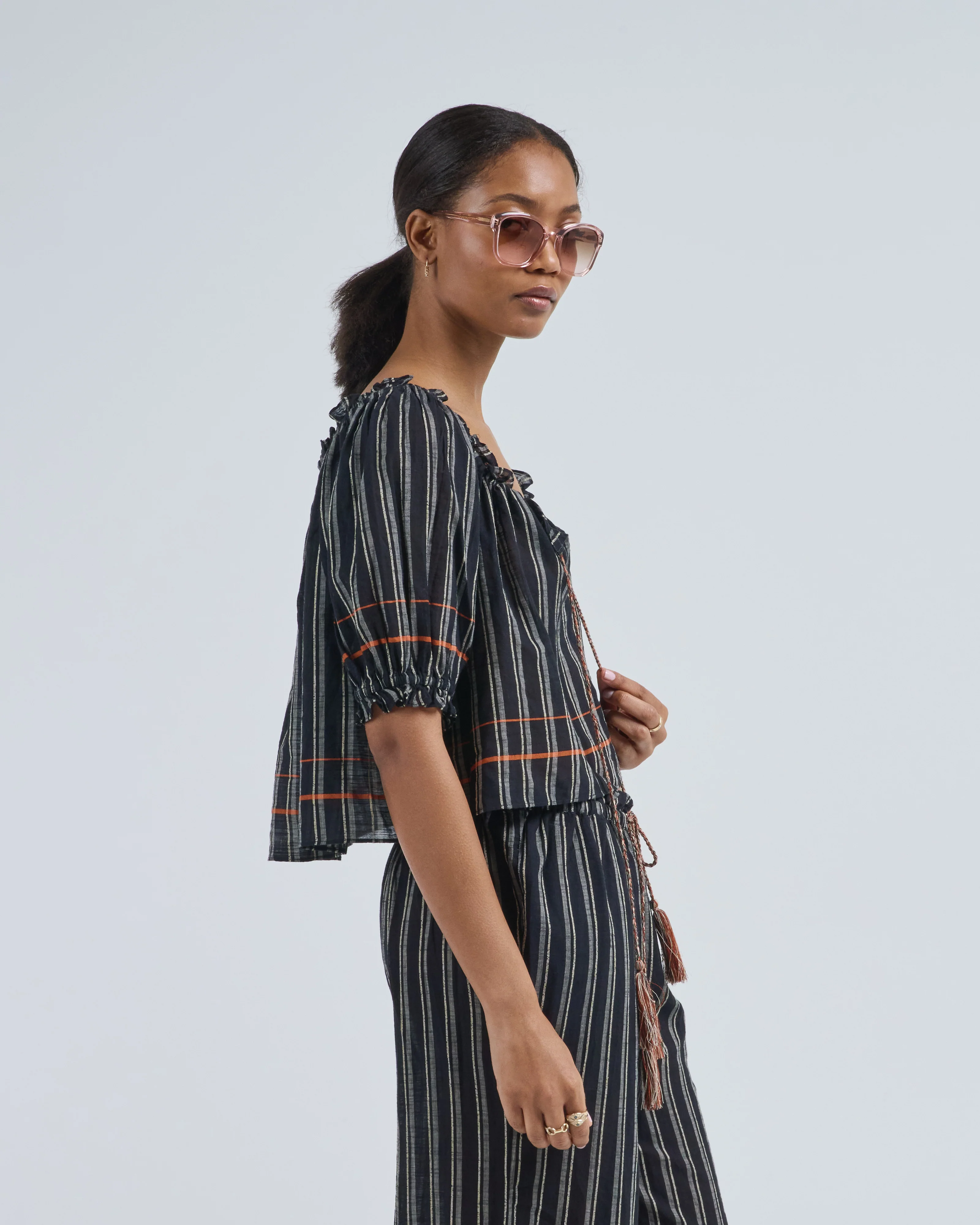 paros striped top coverup - Image 3