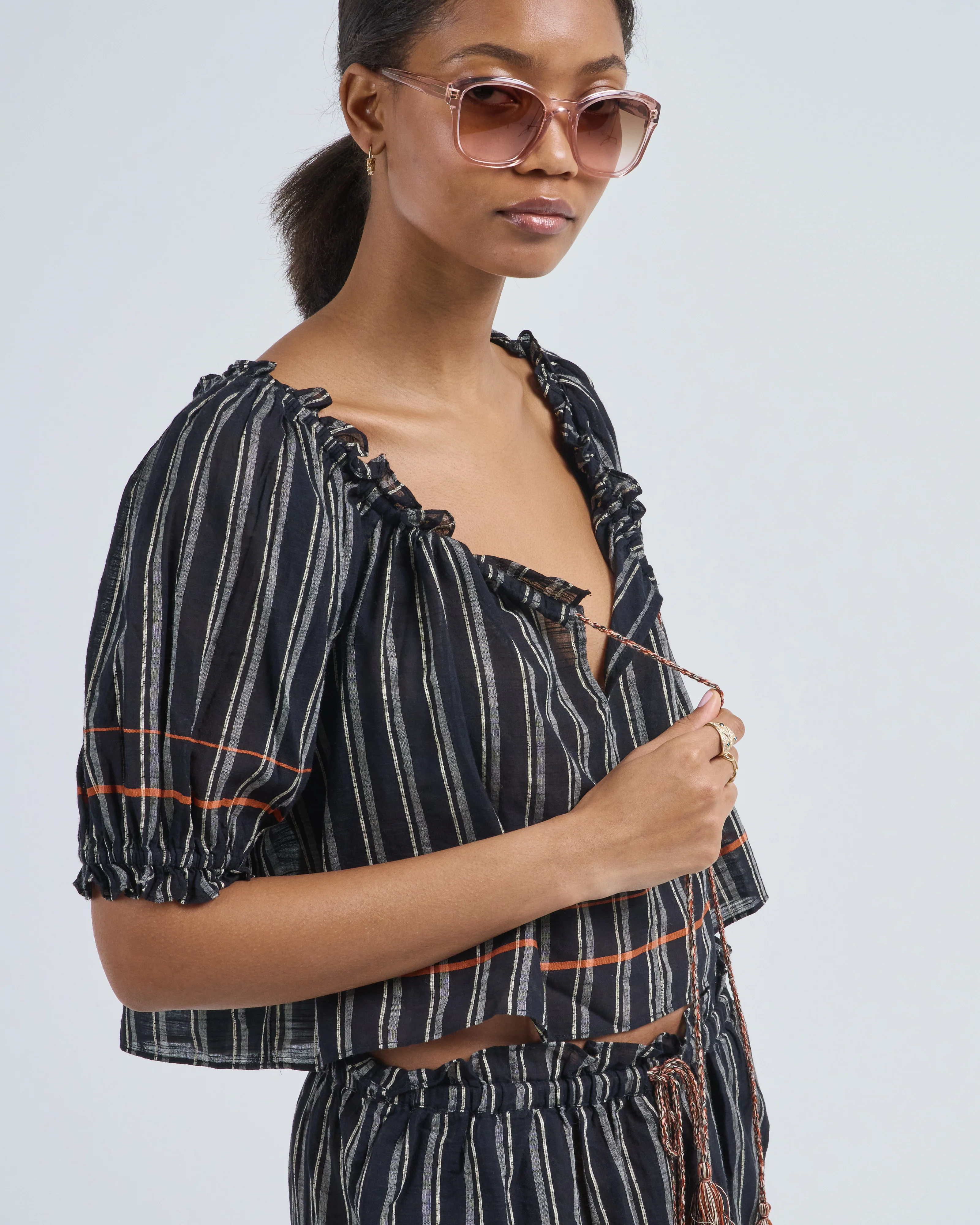 paros striped top coverup - Image 5