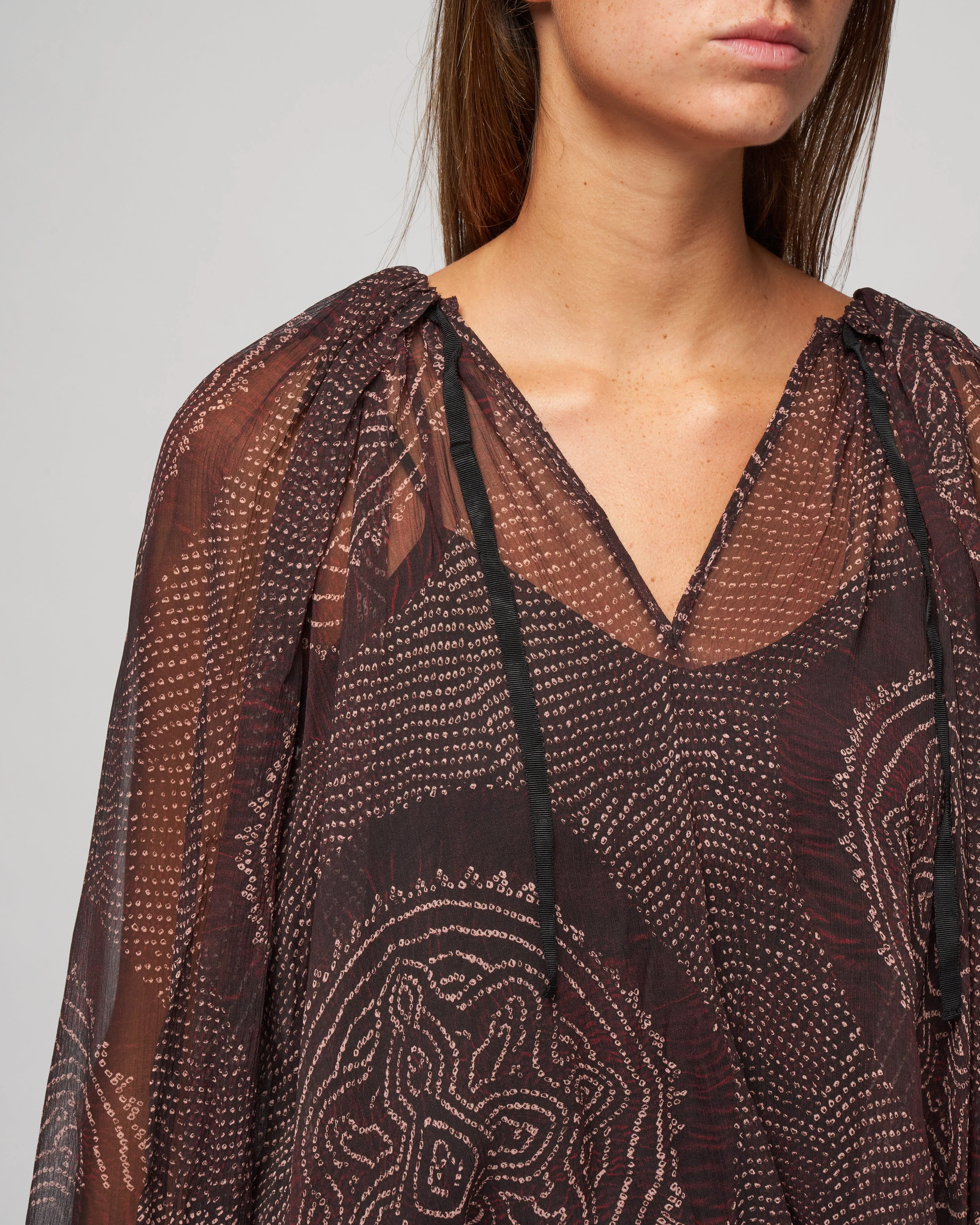 pauline blouse - garnet - Image 5
