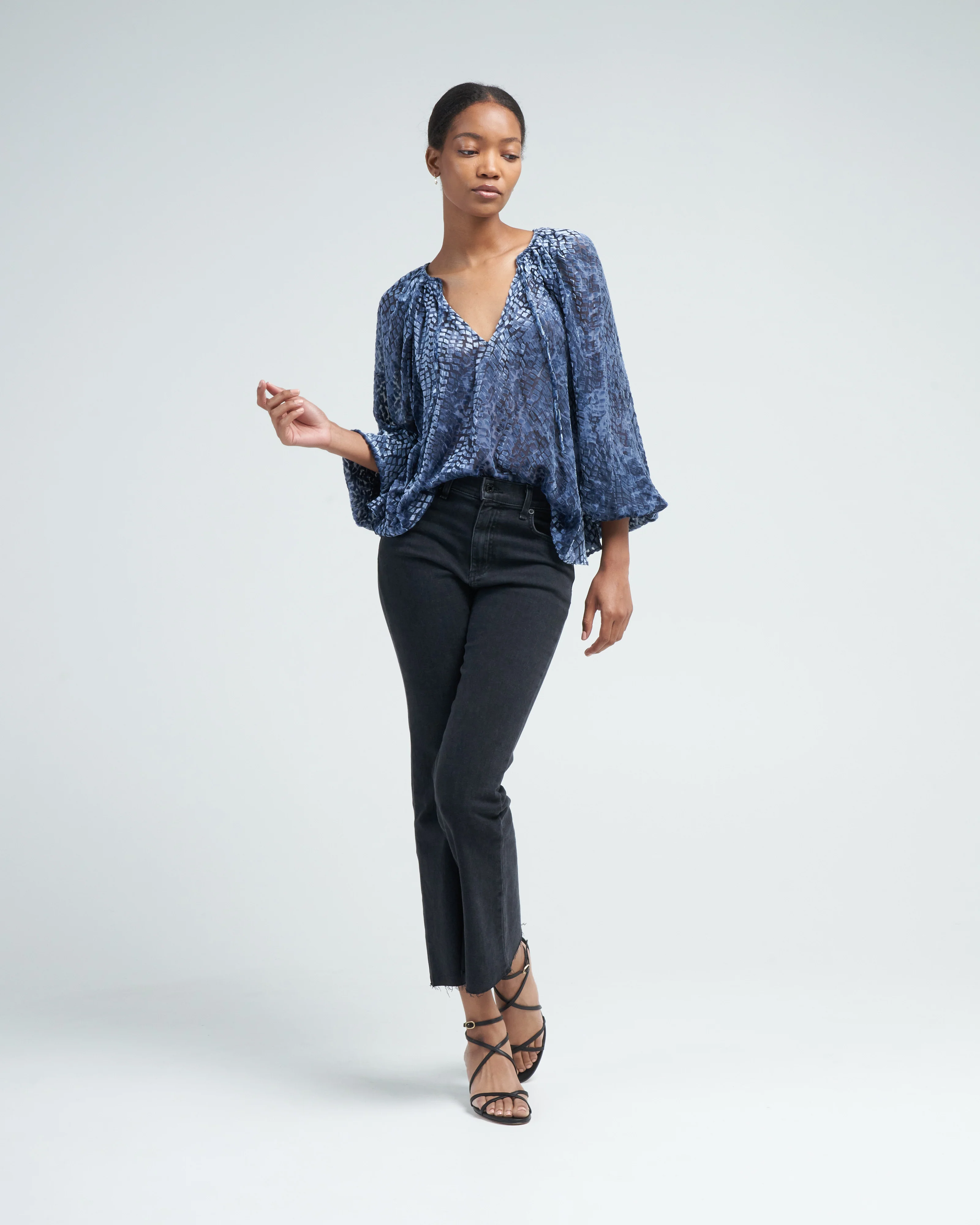 pauline blouse - marine - Image 2
